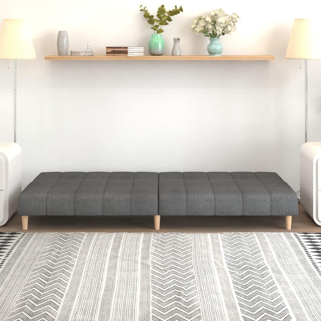Divano Letto a 2 Posti Grigio Chiaro in Tessuto,Divano da Soggiorno,Divano di Design Moderno,Divano Letto 2 Posti Economico-375754