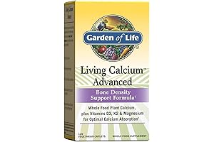 Garden of Life Natural Calcium Supplement with Vitamin D3, K1, and Magnesium