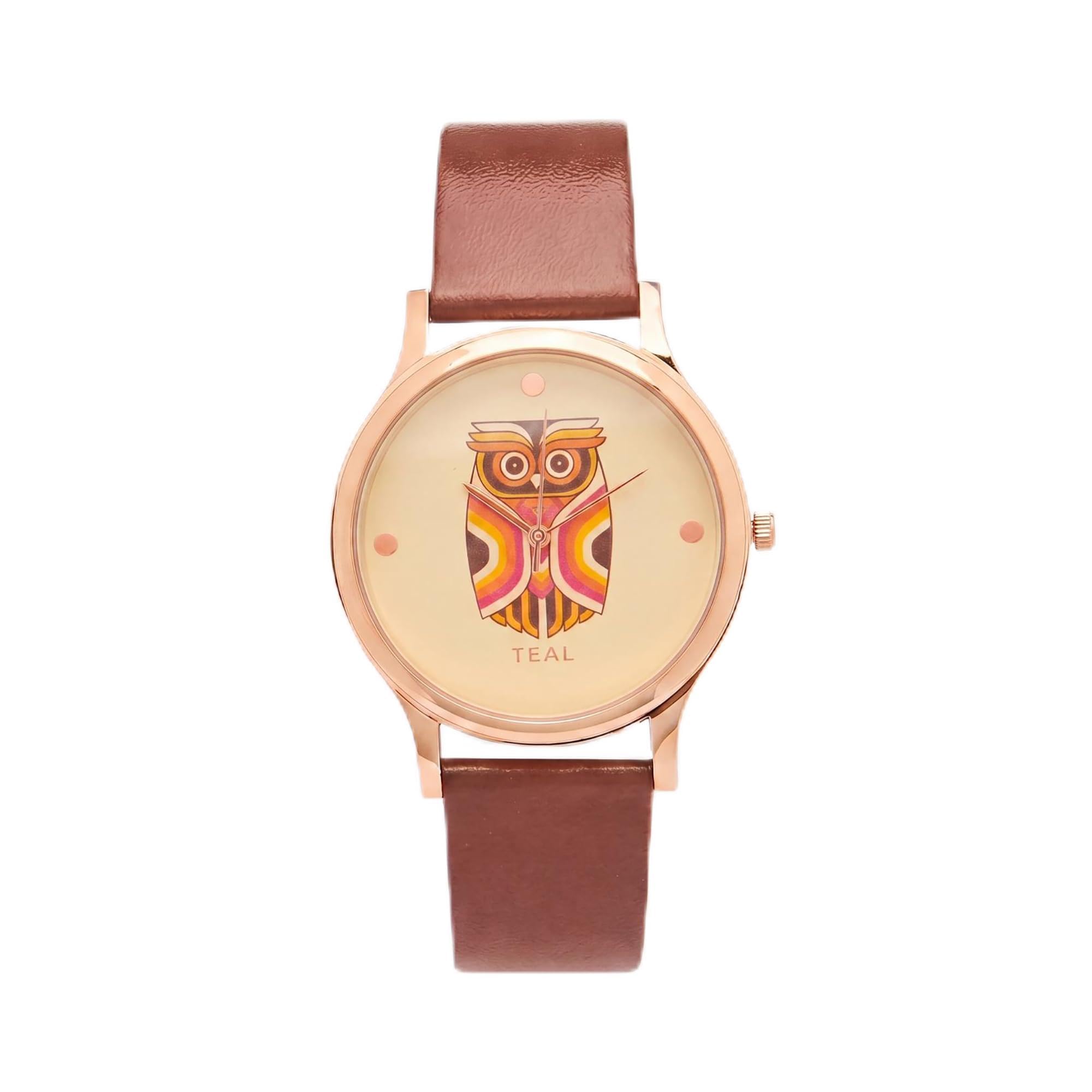 Round Dial Analog Watch for Women| Owl Collection| Wrist Watch for Ladies | Ladies Ghadi | Gifts for Women/Girls/Ladies |Stylish Fashion Watch for Casual/Work-image-19