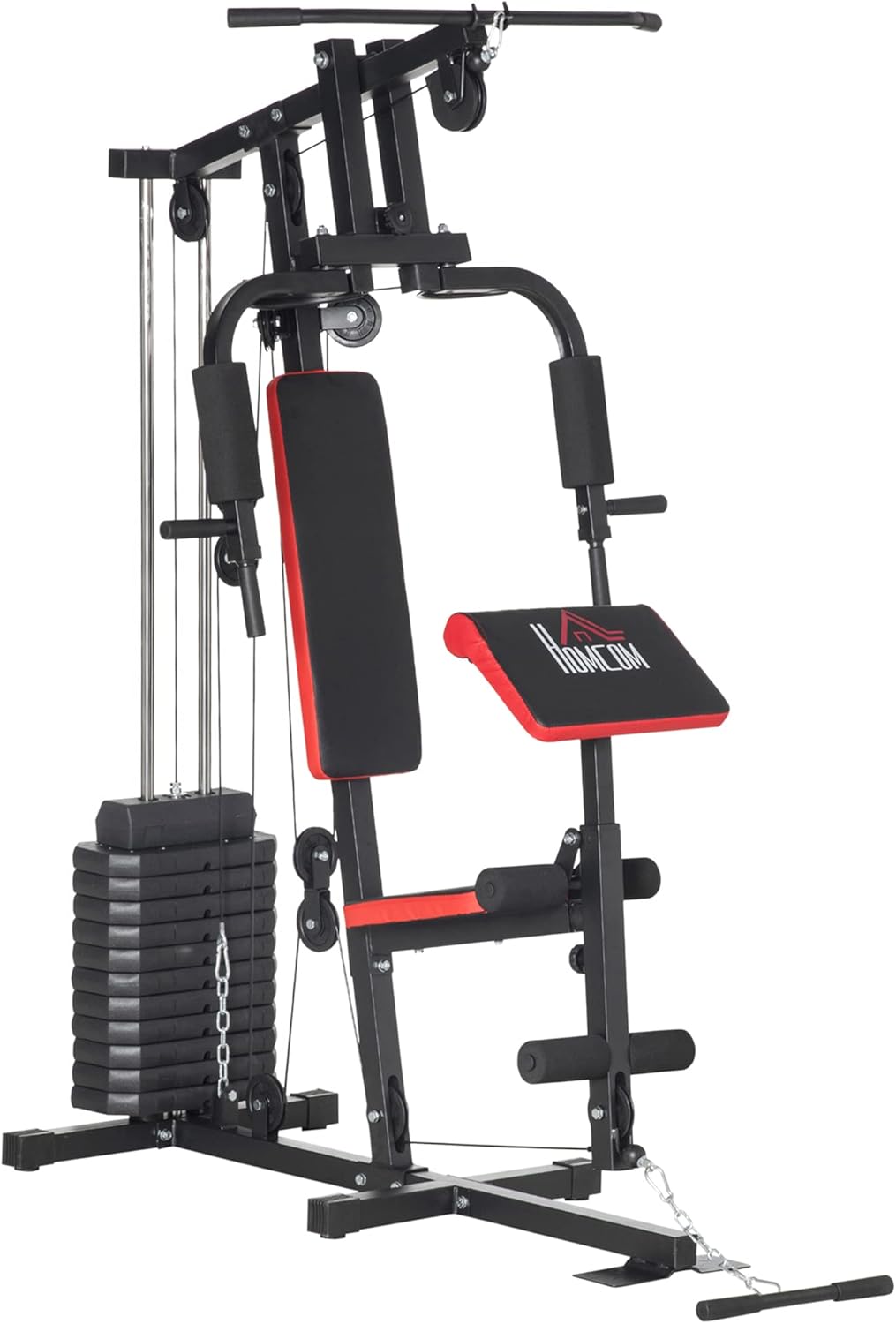 Multi Gym with Weights, Multifunction Home Gym Machine with 66kg