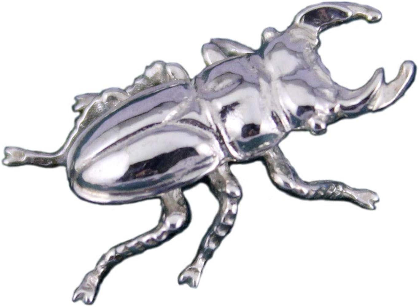 クワガタ　金属工芸 Amazon.co.jp: タイピン・タイタック・ネクタイ留 銀製 くわがた虫