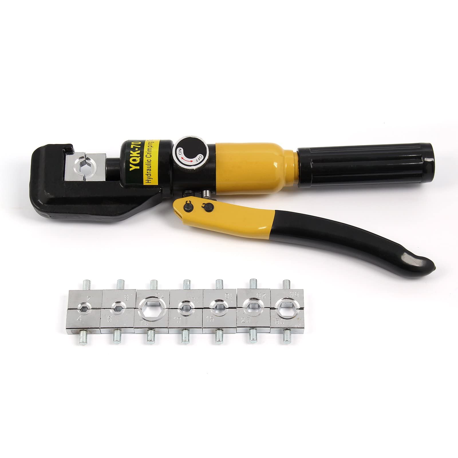 Buy ColdShine 8 Tons 7 Dies Hydraulic Crimping Tool Electric Battery