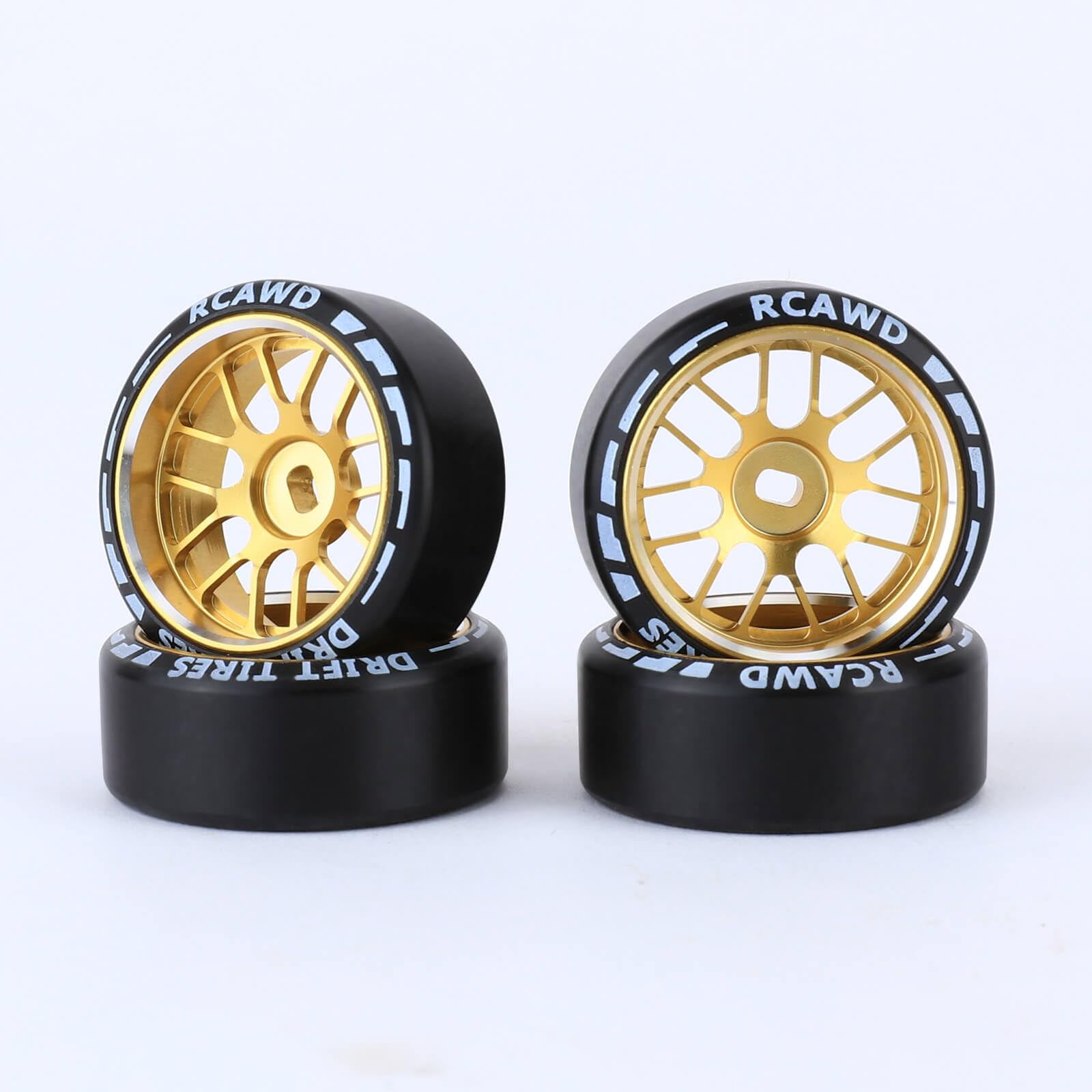 RCAWD Drift Wheel Tire Set for 1/28 Mini-Z AWD AMZ Mini-Q AMR GLA DRZ Mini-D IW04M Wltoys XRX BZ IW05 IW06 Upgrades,No More Glue Parts 27mm Diam