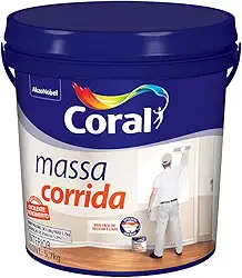 MASSA CORRIDA BRANCO 5,7KG - CORAL
