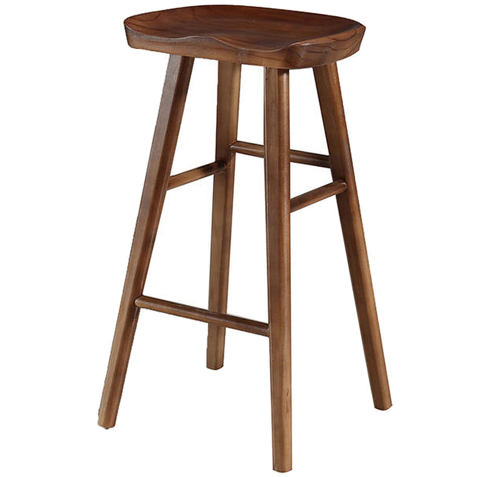 Tabouret de bar en bois et métal style bistrot authentique