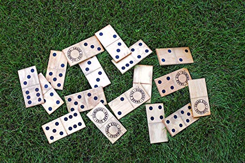 Snake Eyes Yard Dominoes original de madera USA miniatura 4