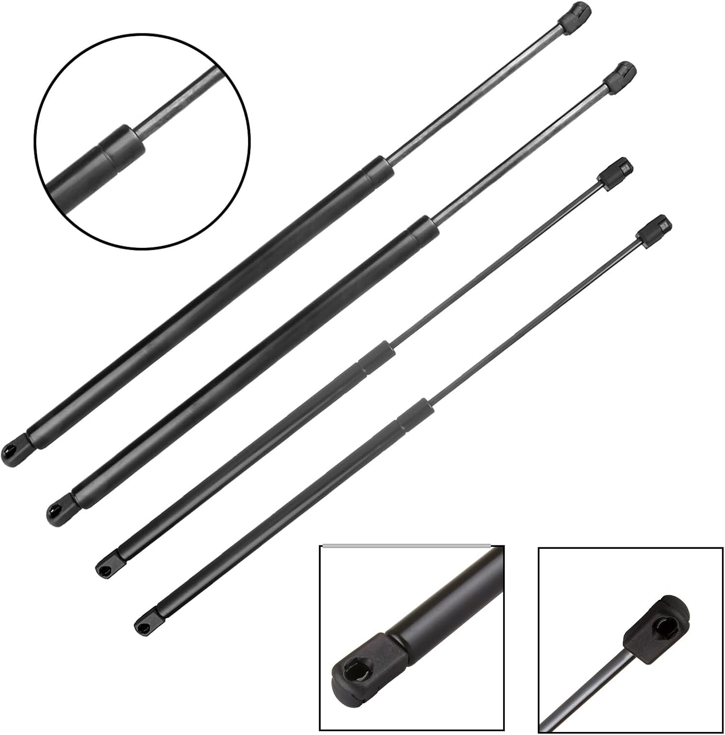 SCITOO 4574 Lift Supports Fit for Chevrolet Trailblazer 2006-2008,for Chevrolet Trailblazer EXT 2002-2006,for GMC Envoy 2005-2006 Rear Left and Right Liftgate+Window Glass Shock Struts 4pcs