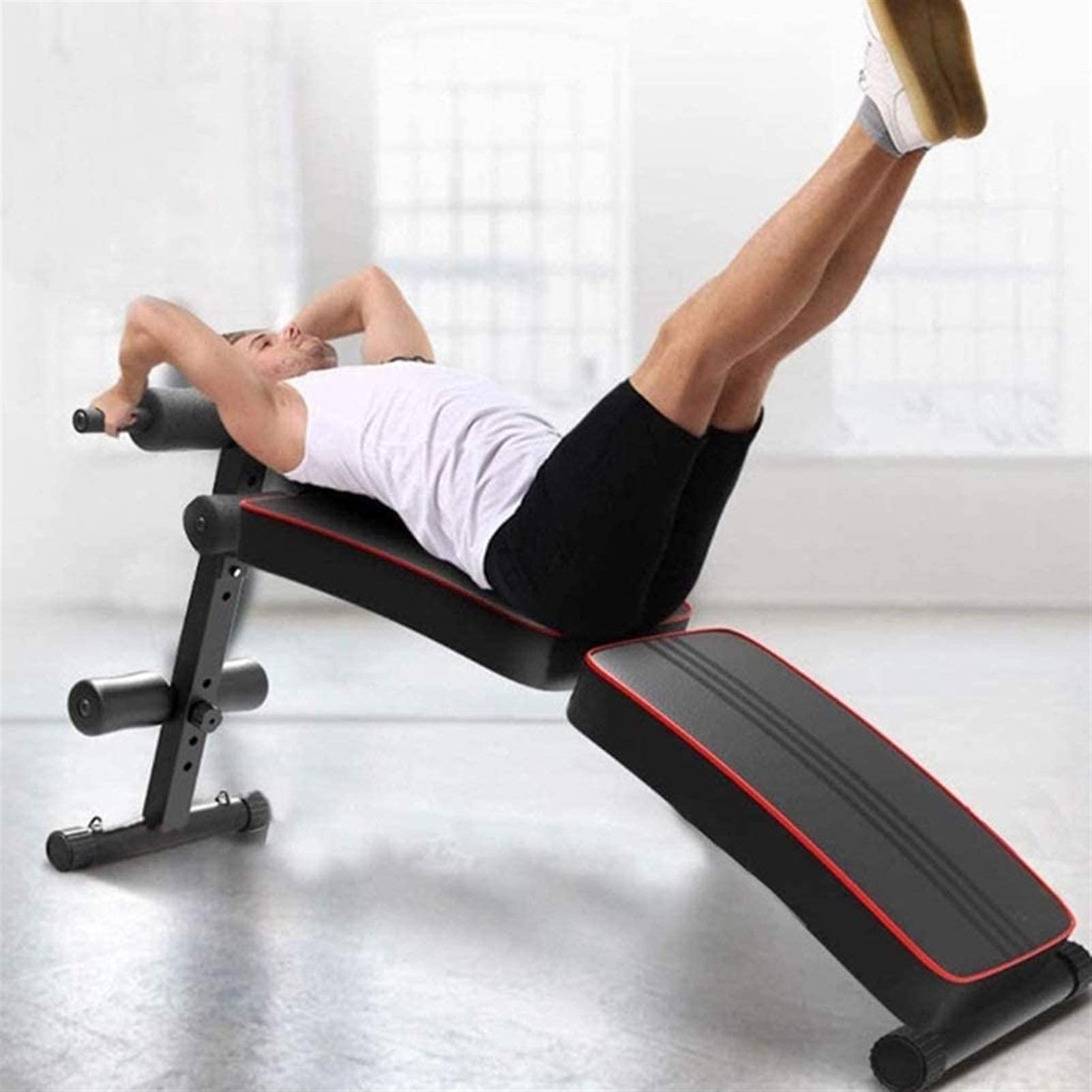 Ławka do ćwiczeń, ławki fitness, ławka do siedzenia, domowa siłownia, regulowana ławka do ćwiczeń, profesjonalne ławki do ćwiczeń mięśni brzucha do wyciskania na ławce, przysiadów, podnoszenia nóg, ćw