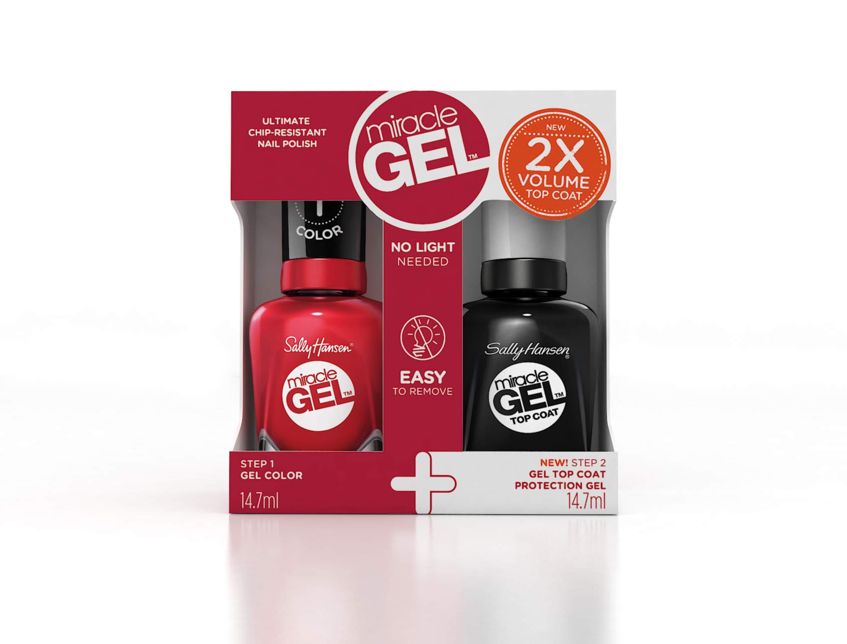 Sally HansenSally Hansen Miracle Nails - Limited Edition Salon Gel Color Kit, Multicolor, 30 ml (Pack of 2)