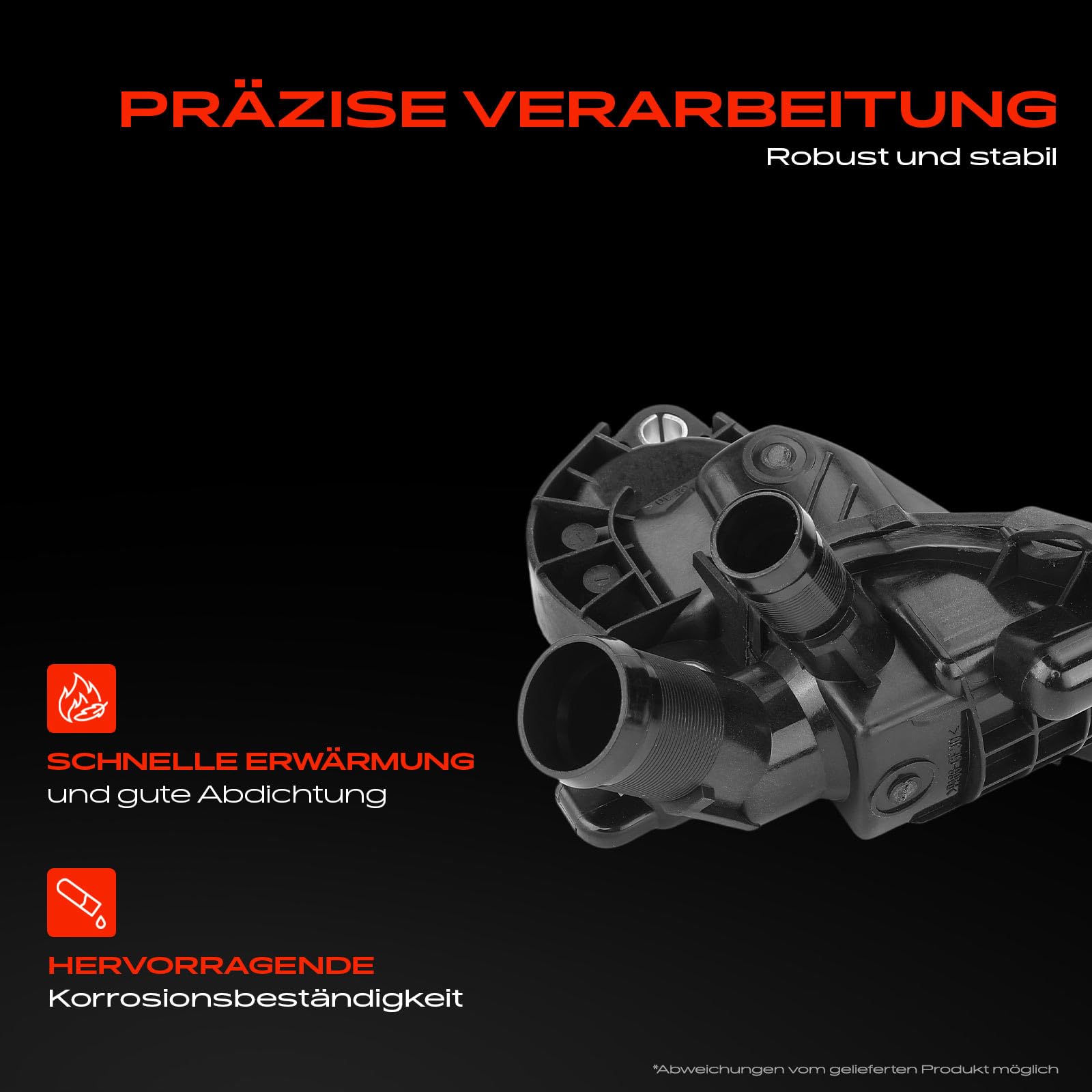 Frankberg Thermostat Kühlmittel 95°C 110612563R | Kompatibel mit Thalia III L8, Clio IV BH, Clio IV Kasten/Hatchback BH, C.a.p.t.u.r I H5 J5, Clio IV Grandtour KH