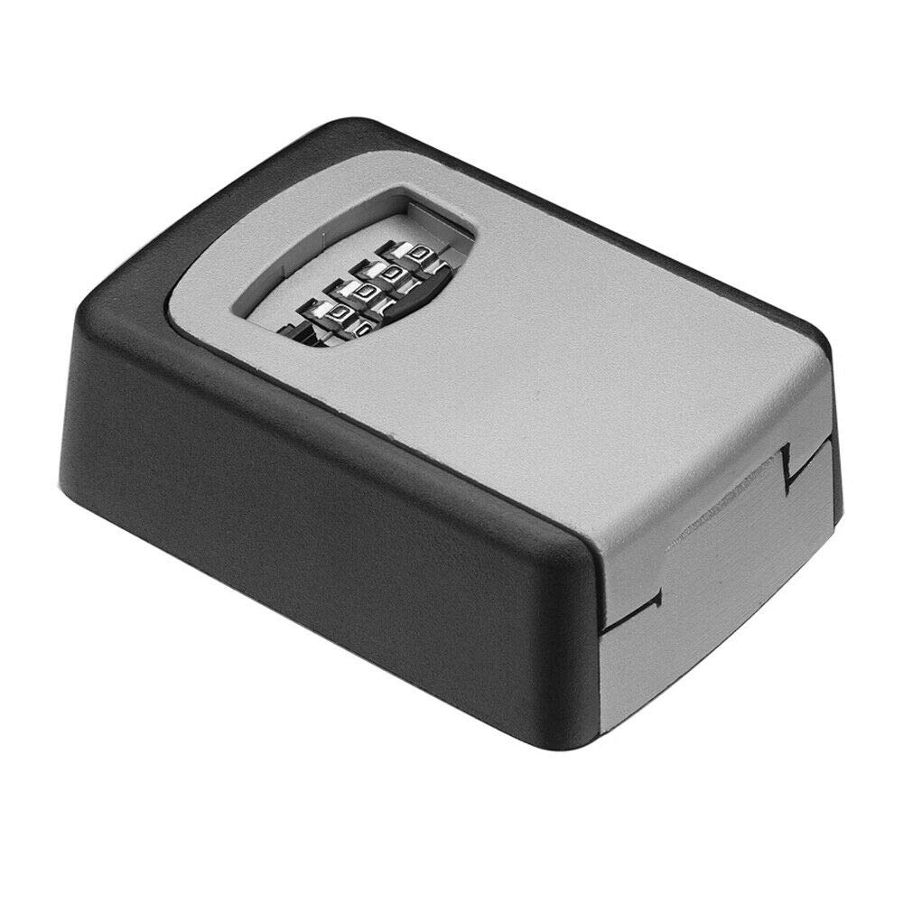 Key Lock Box Wall Mount, 4Digit Combination Key Safe Box for Outside