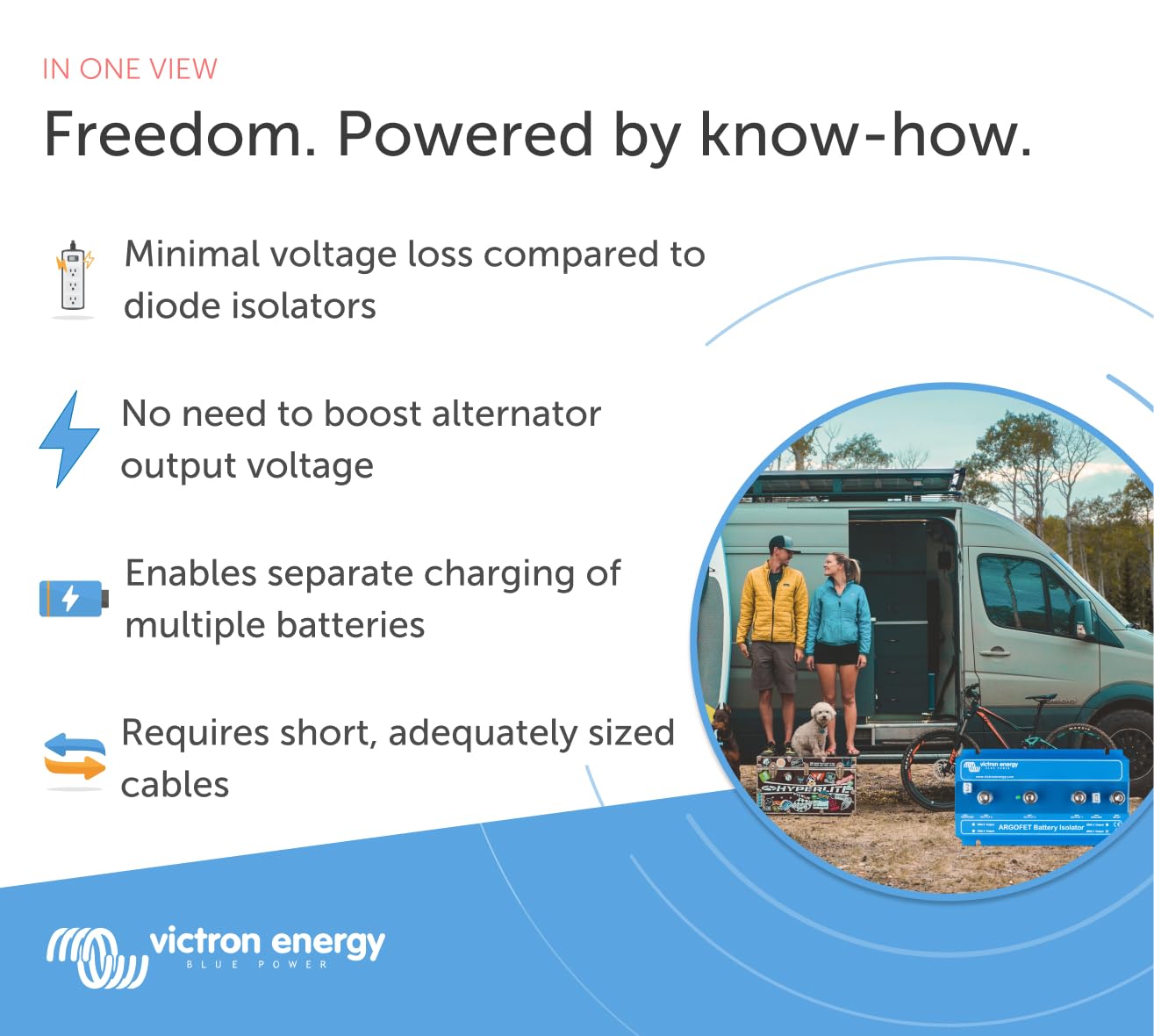 Victron Energy Argofet Battery Isolators 200-3AC (3 Batteries 200 amp)