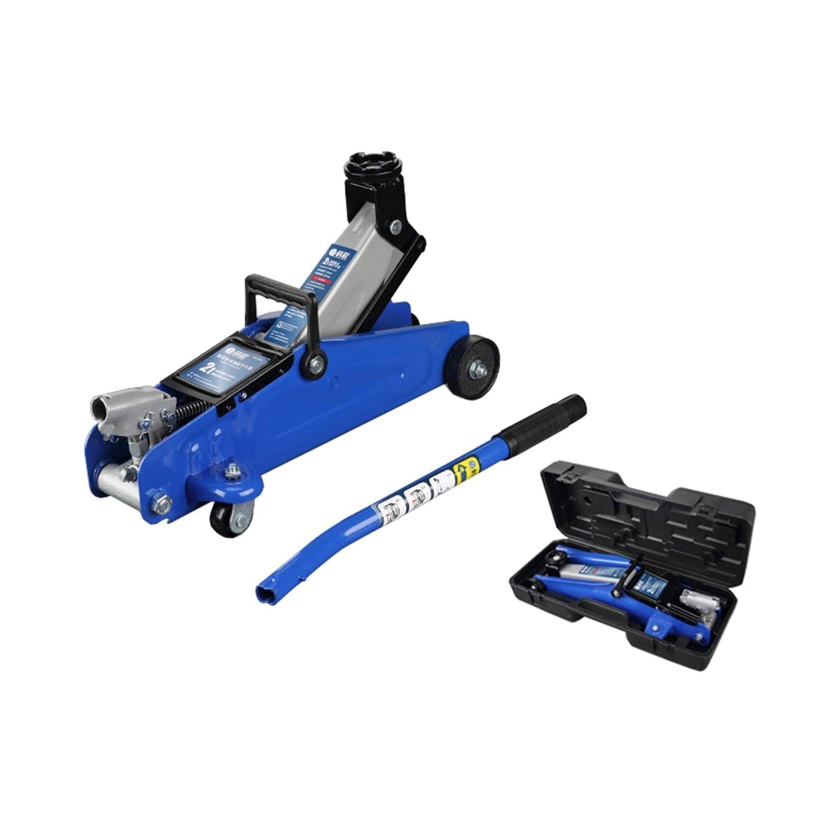 Lpuhhda 2 Tons Car Van Suv Jack Household Horizontal Jack 3 Tons Manual Hydraulic Car Tire Changing Tool(2 Tons)