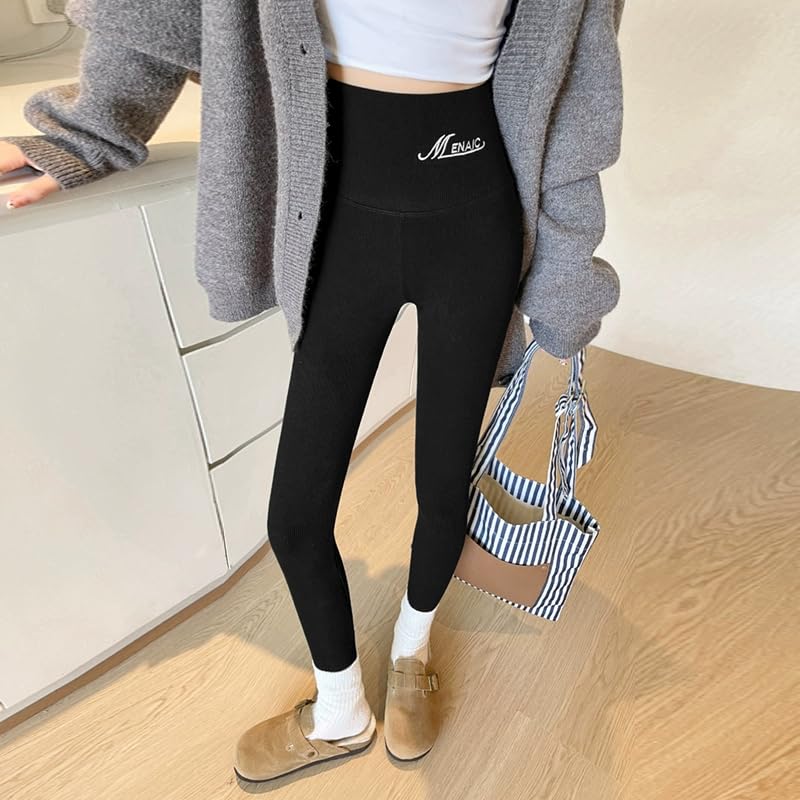 Image of Celary Women's Nude Fleece Lined Leggings - Winter Warm Pantyhose Look, Thermal Tights, Soft & Stretchable Winter Stockings