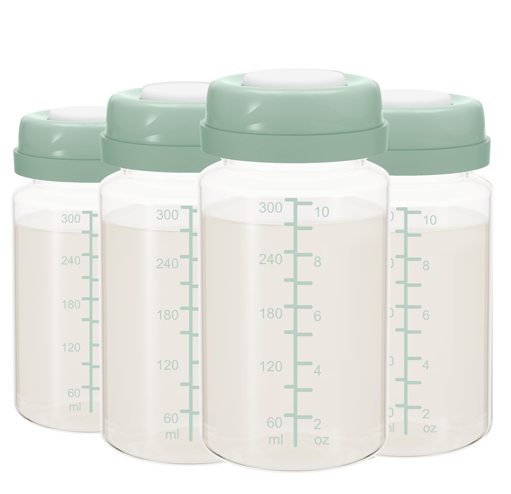 Photo 1 of 10oz Breastmilk Storage Bottle, Compatible with Momcozy Milk Cooler 22oz & Spectra Pumps, BPA-Free Wide-Neck Collection Bottles for Pumping & Fridge, Breastfeeding Essentials, 4PCS