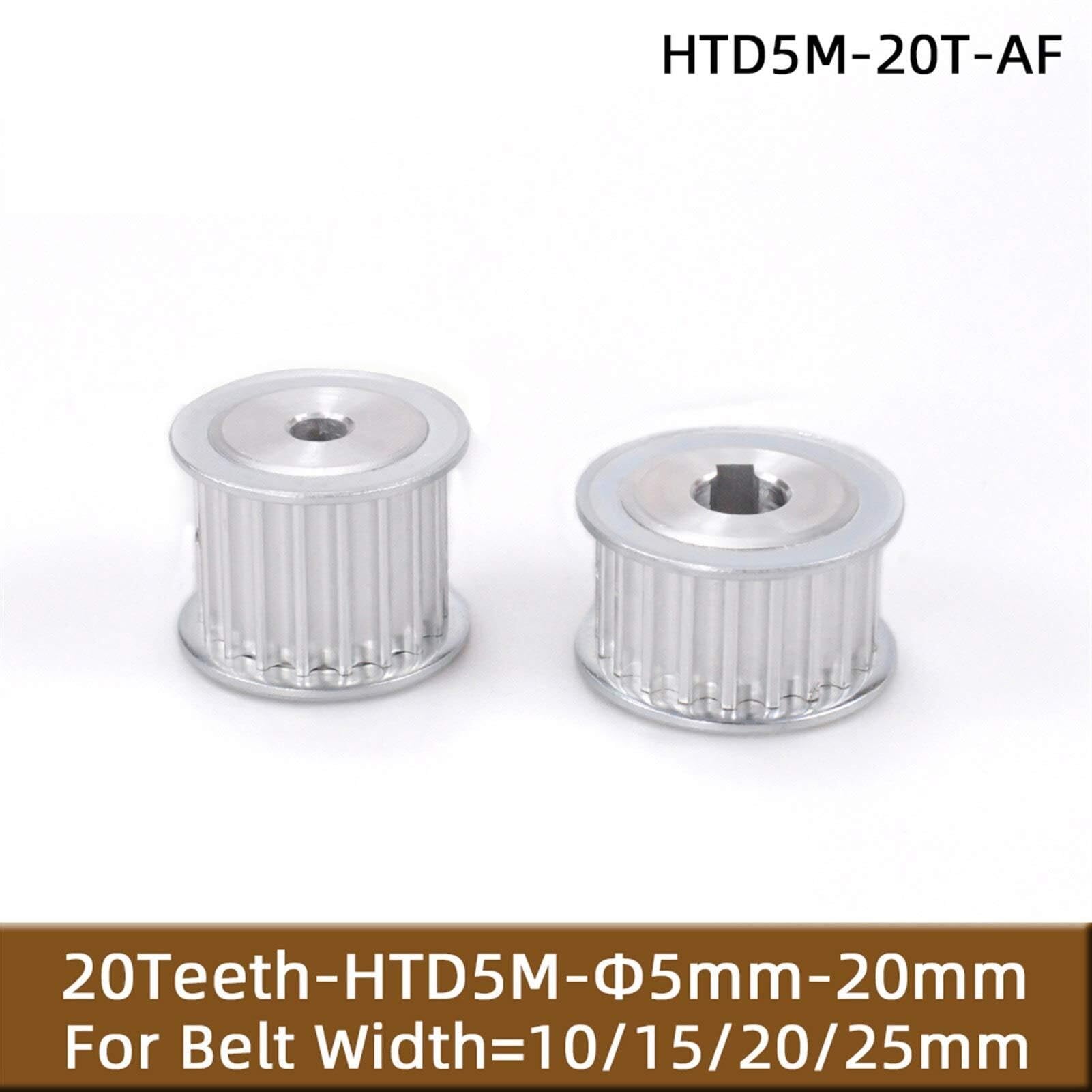 Poulie de courroie de distribution, poulie de courroie HTD 5M 20T 20 dents 5M-20T, largeur 16mm/21mm, poulie de courroie dentée, alésage 5/6/8/10/12/14/15mm, poulie à denture, longue durée de vie(Widt
