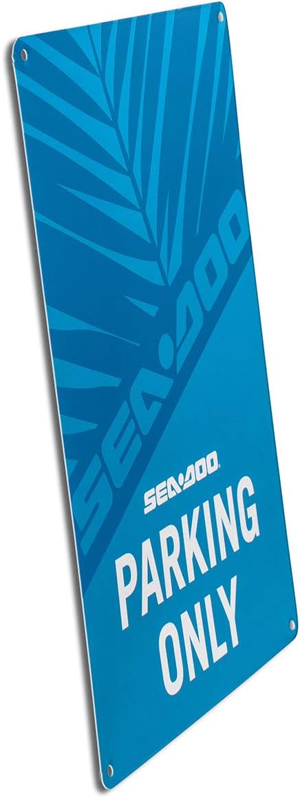 Sea-Doo Aluminum Parking Only Sign, 8" x 12", Blue