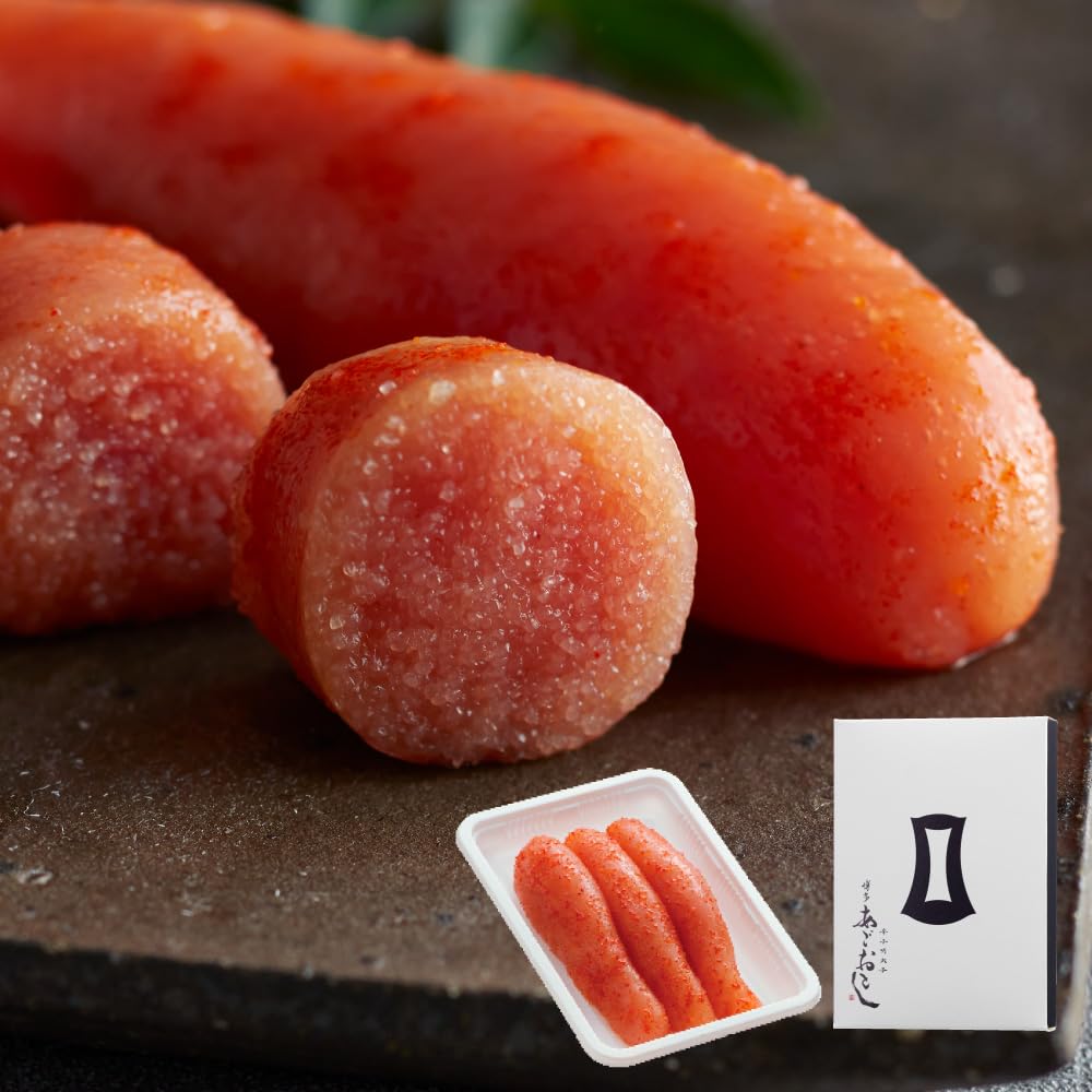 博多あごおとし 辛子明太子 博多まるきた水産 着色料不使用 贈答 ギフト 熨斗可