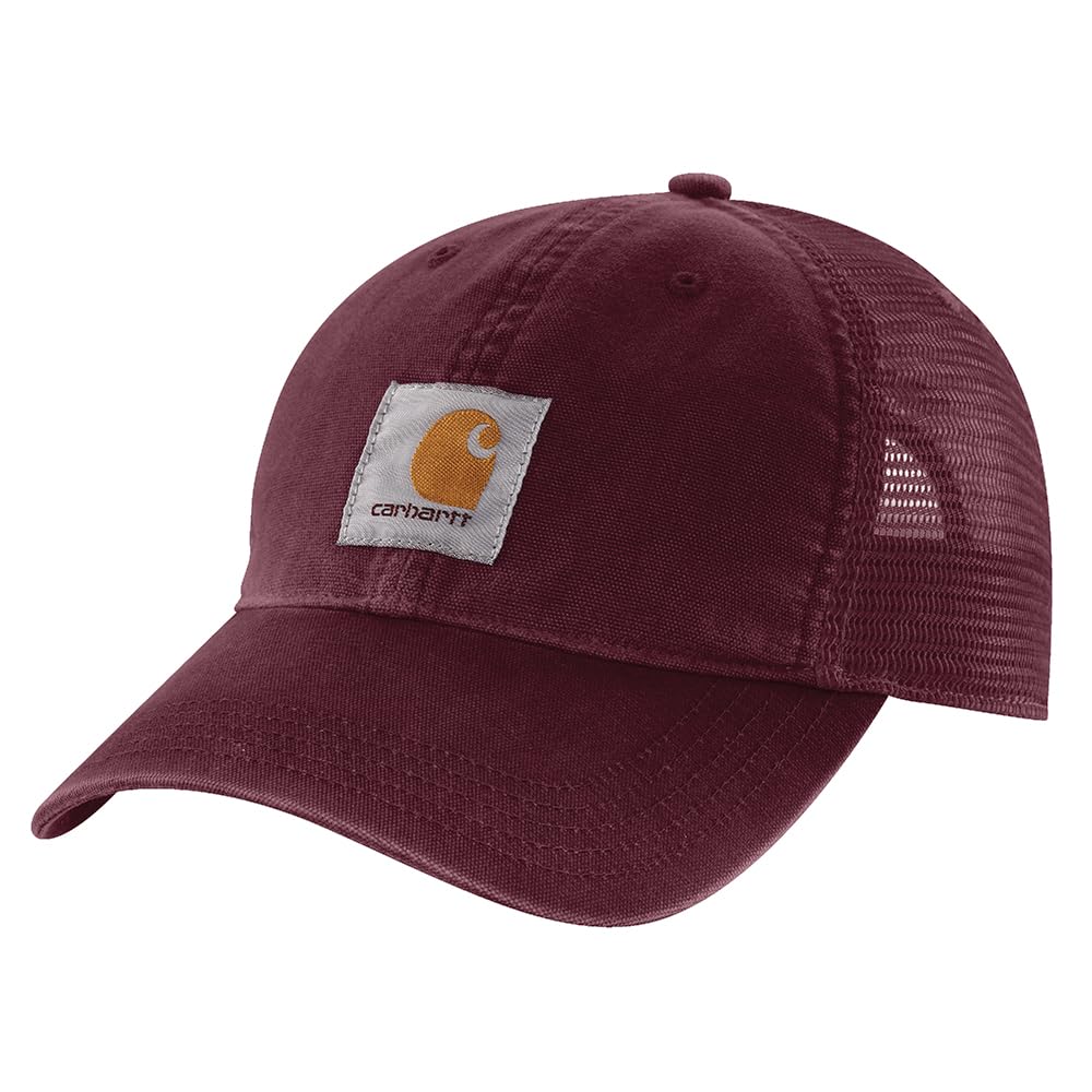 Carhartt Men's Buffalo Sandstone Meshback Cap, Port, One Size