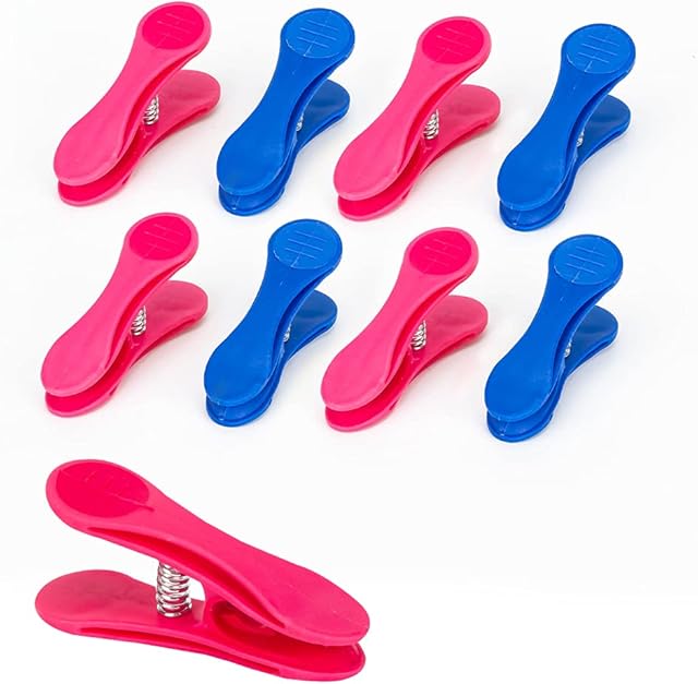 ARVO Clothes Pegs Pack of 20, Soft Grip clothes pegs for washing line, Clothes Pin, Dark Blue and Pink Colour Laundry Pegs, Washing Line Pegs, Clothes Clips for Home, Small Size 6.9 x 2.2 cm