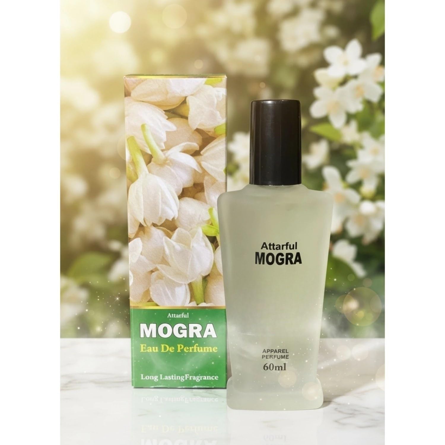 Attarful Mogra Eau De Perfume 60ml – Long Lasting Apparel Perfume Spray with Natural Jasmine (Mogra) Fragrance for Men & Women-image-16