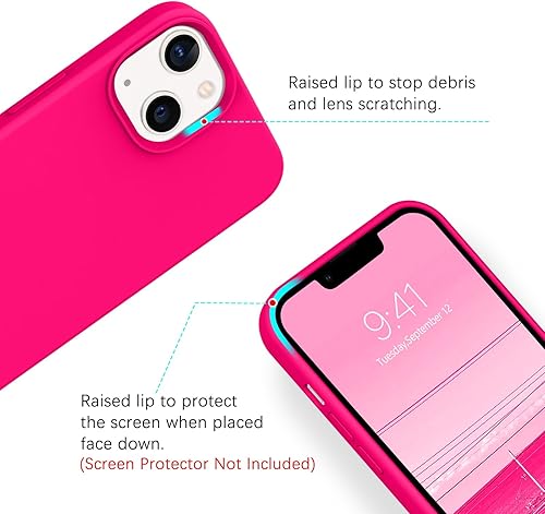 Miniatura 4 de BENTOBEN Funda para iPhone 13 Mini compatible con Magsafe, ajuste delgado, silicona suave de goma de gel, a prueba de golpes, forro de microfibra