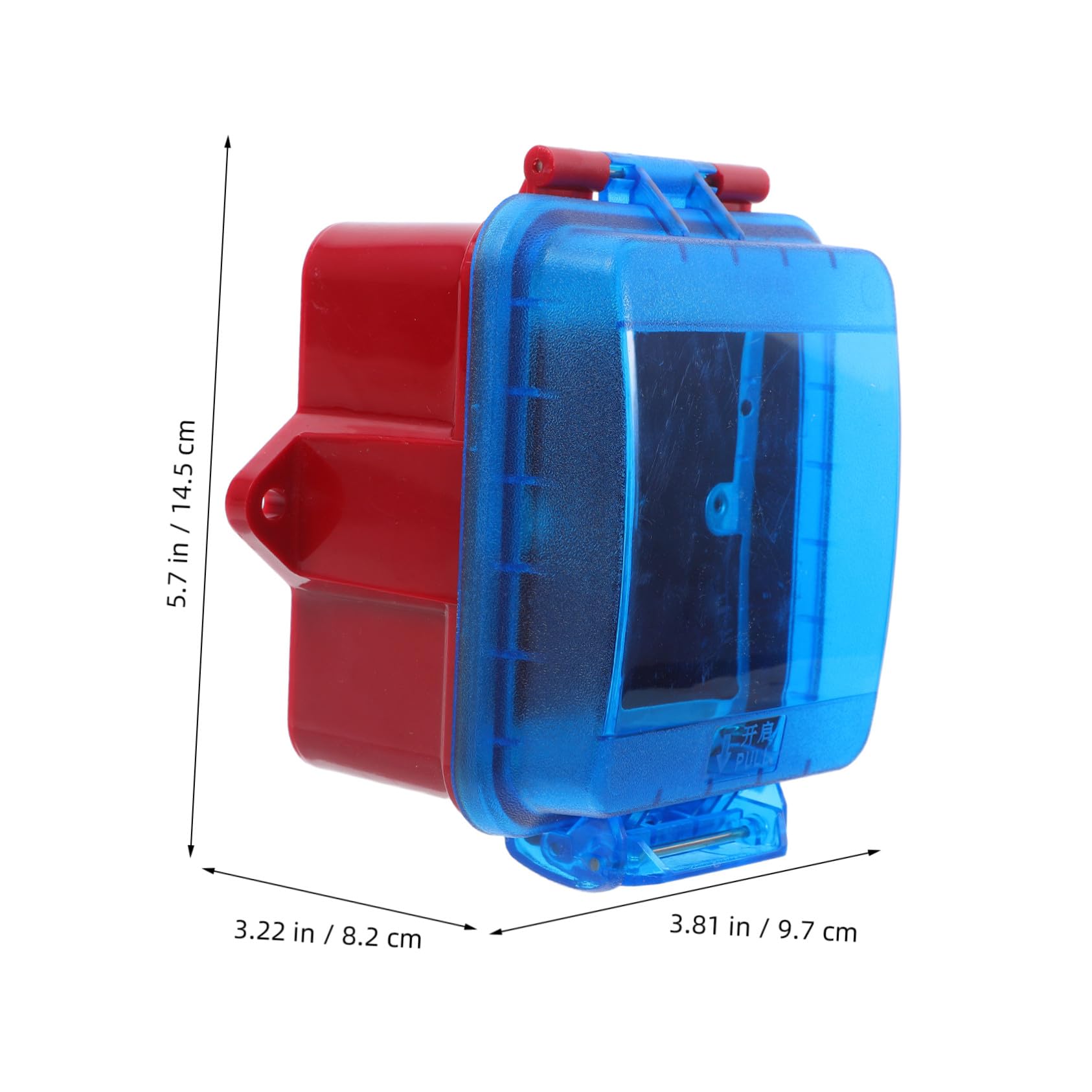 Protectora para Botón de Alarma Manual Sap Diseño Robusto y Estético Instalación Compatible con Sistemas de Sensor Protección para Puntos de de Emergencia Color Azul