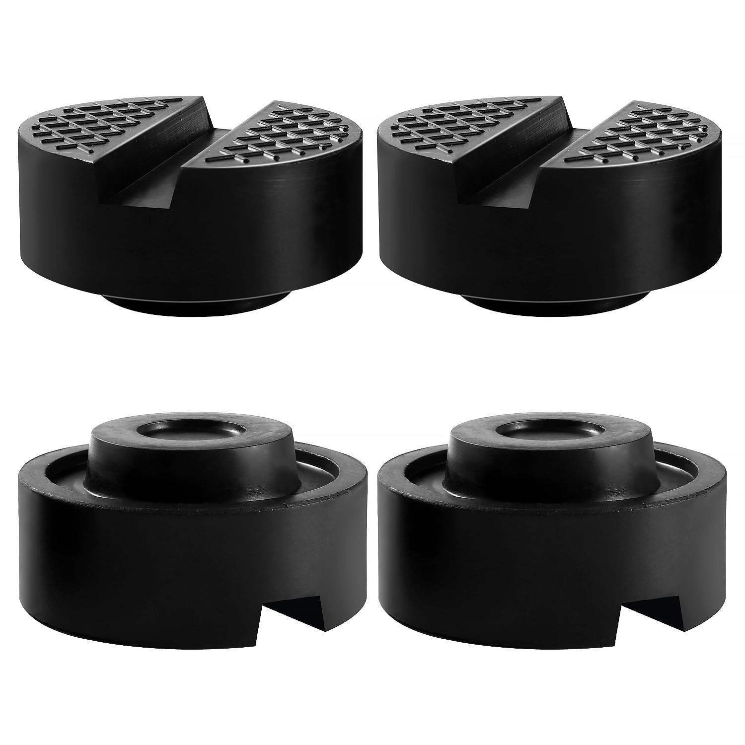 YIXISI 2 PCS Rubber Jack Pad Adapter for for Jack Stand, Universal Rubber Slotted Frame Rail Pinch Weld Protector — view 22