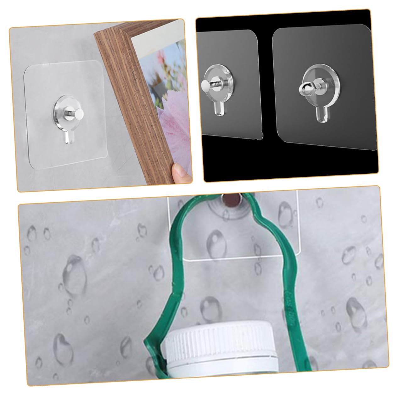 STOBOK 150 Piezas Soporte Para Colgar Cuadros Perchas Adhesivas Para Paredes Colgador Adhesivo Para Cuadros Colgadores De Pared Pequeños Ganchos Adhesivos Sin Daños Colgadores De Cuadros