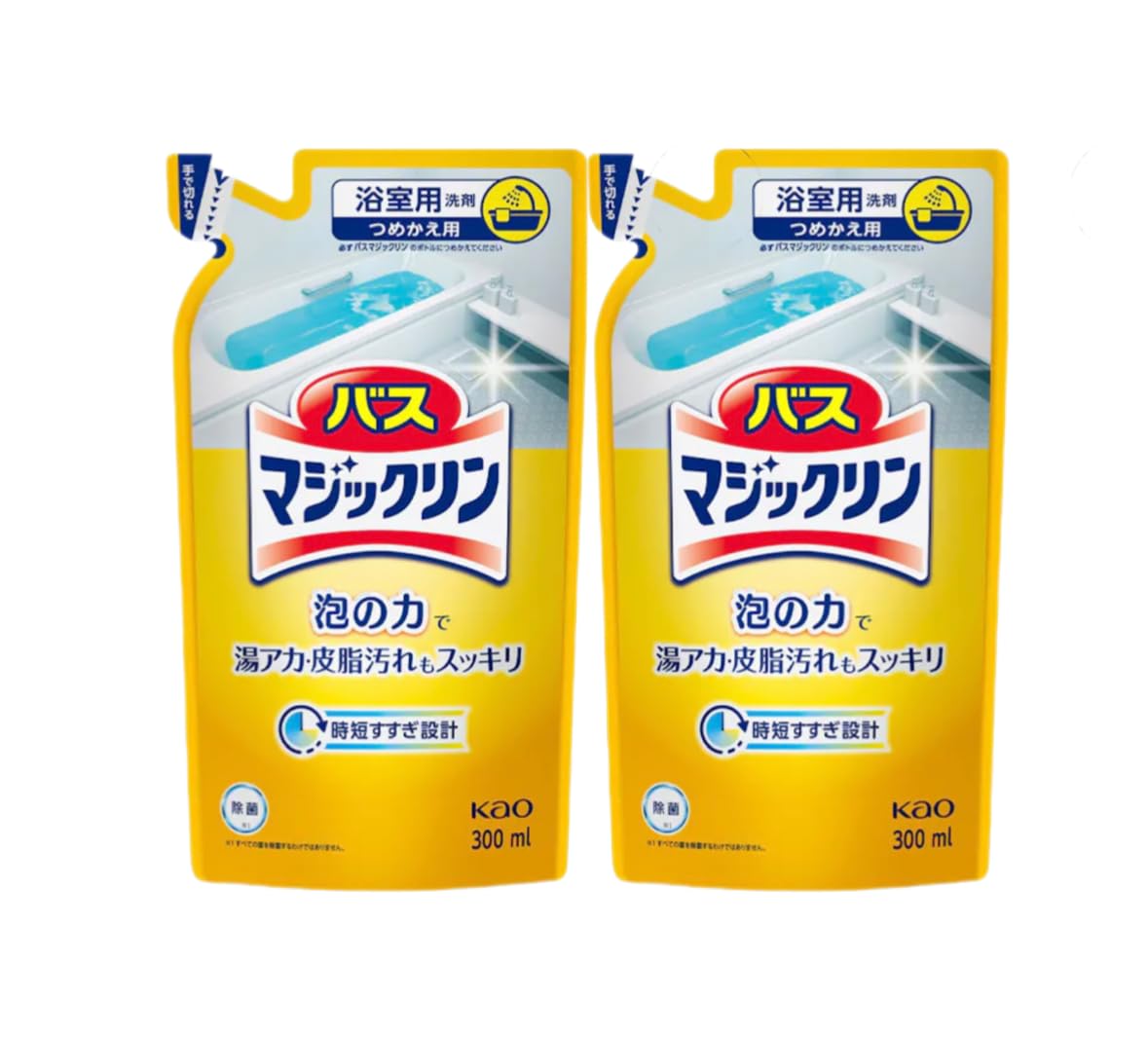 バスマジックリン 泡立ちスプレー つめかえ用 300ml × 2個