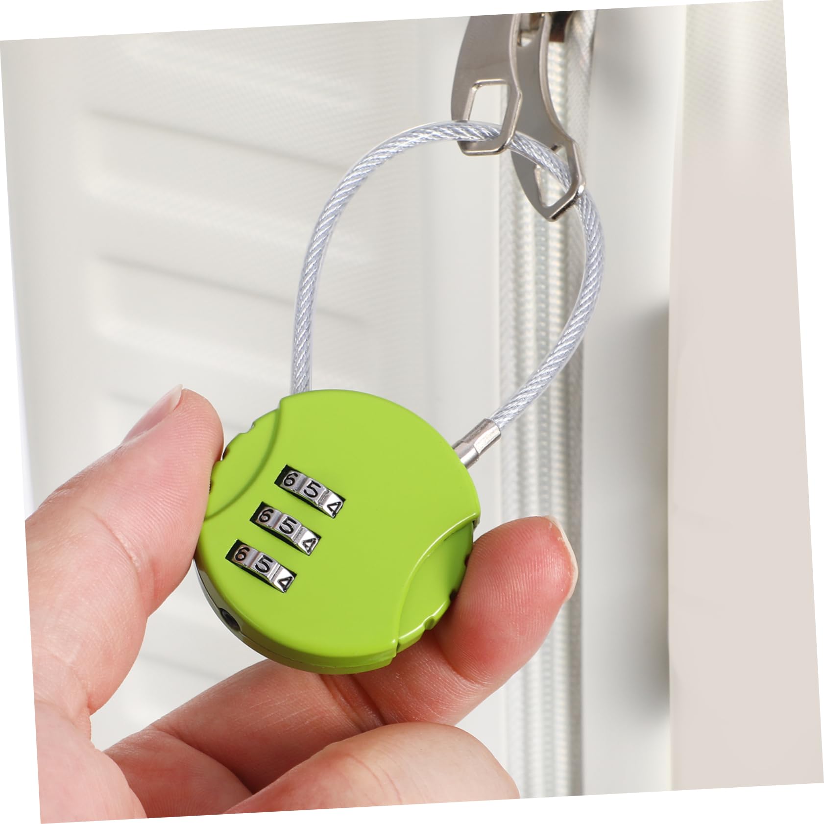 NUOBESTY 5 Set Valigie Con Cavo Codice Per Sicurezza Viaggio Colori Royal 10 Pezzi * 5