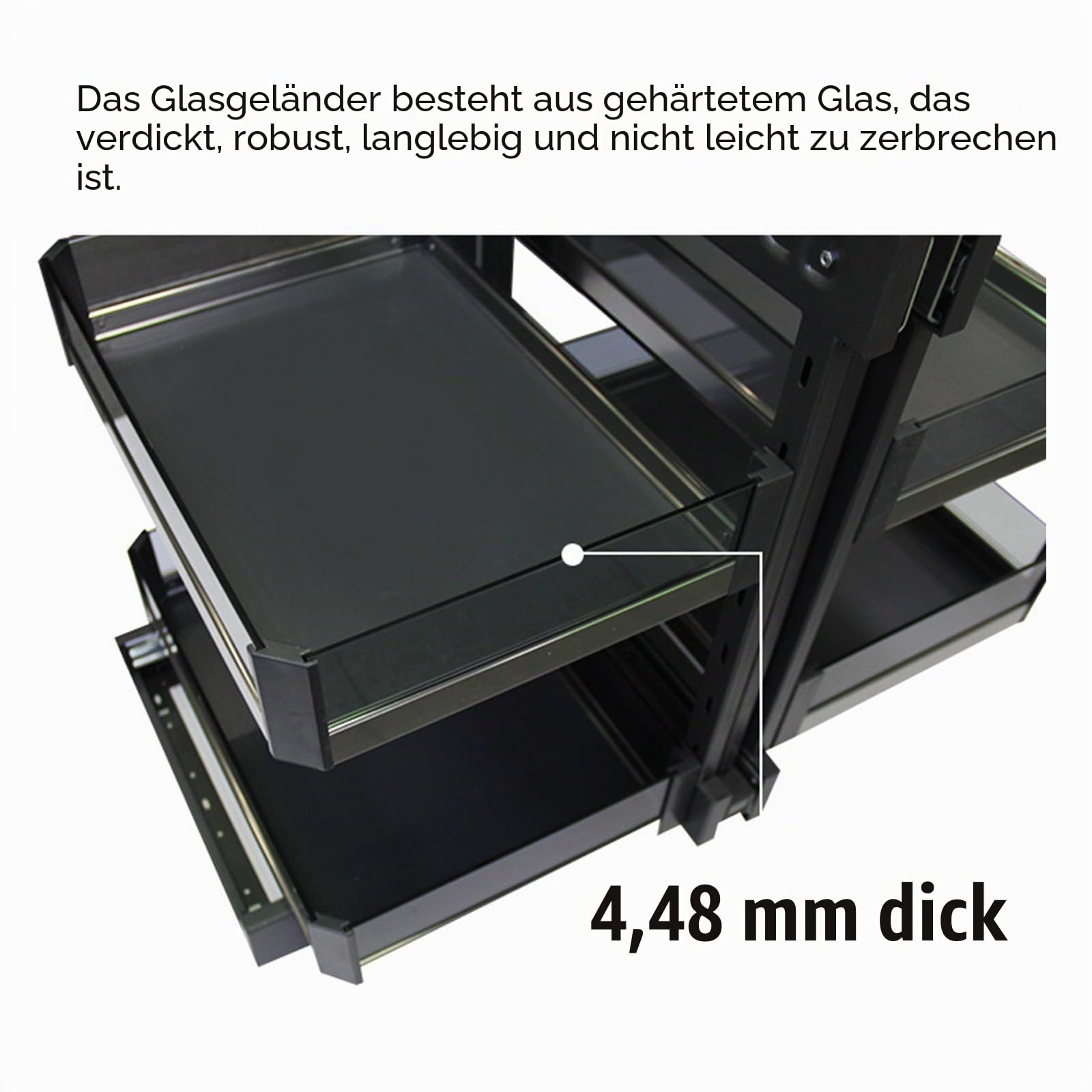 Ausziehbarer Küchen-Eckschrank mit Soft-Close-Funktion, 4 Aufbewahrungskörbe, universeller Eck-Ausziehkorb links und rechts 800