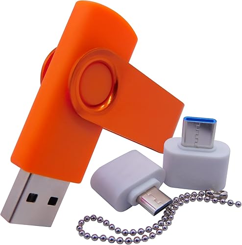 Miniatura 10 de Memorias USB de 4 GB Memory Sticks Pulgar Drive Pen Jumpdrive U Disk con adaptador tipo COTG para alumnos y estudiantes (rosa)