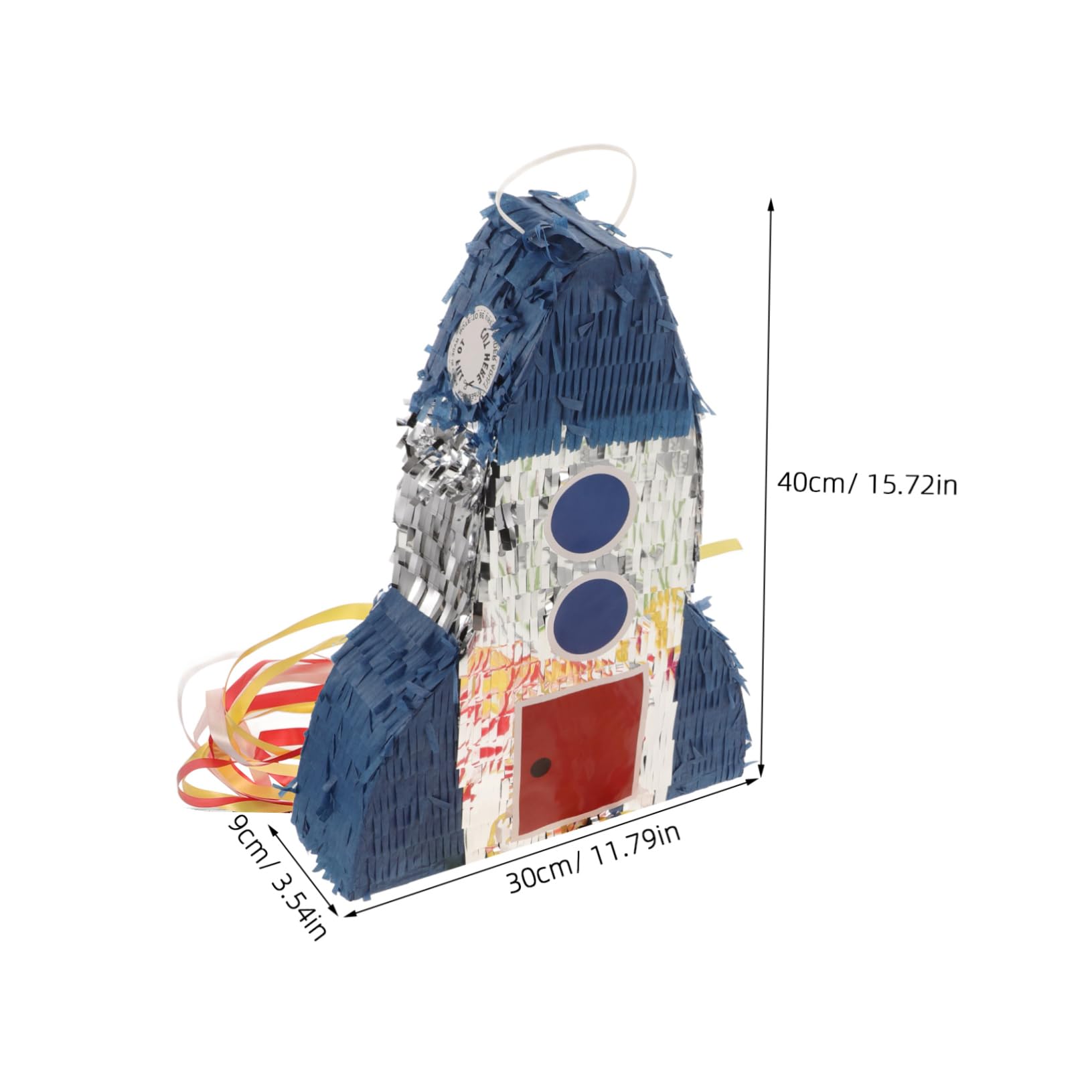 FRCOLOR Piñata Cohete Cumpleaños Infantil Diseño Único con Dulces y Juguetes Sorpresa para Fiestas Temáticas Astronauta Divertidos para Niñas