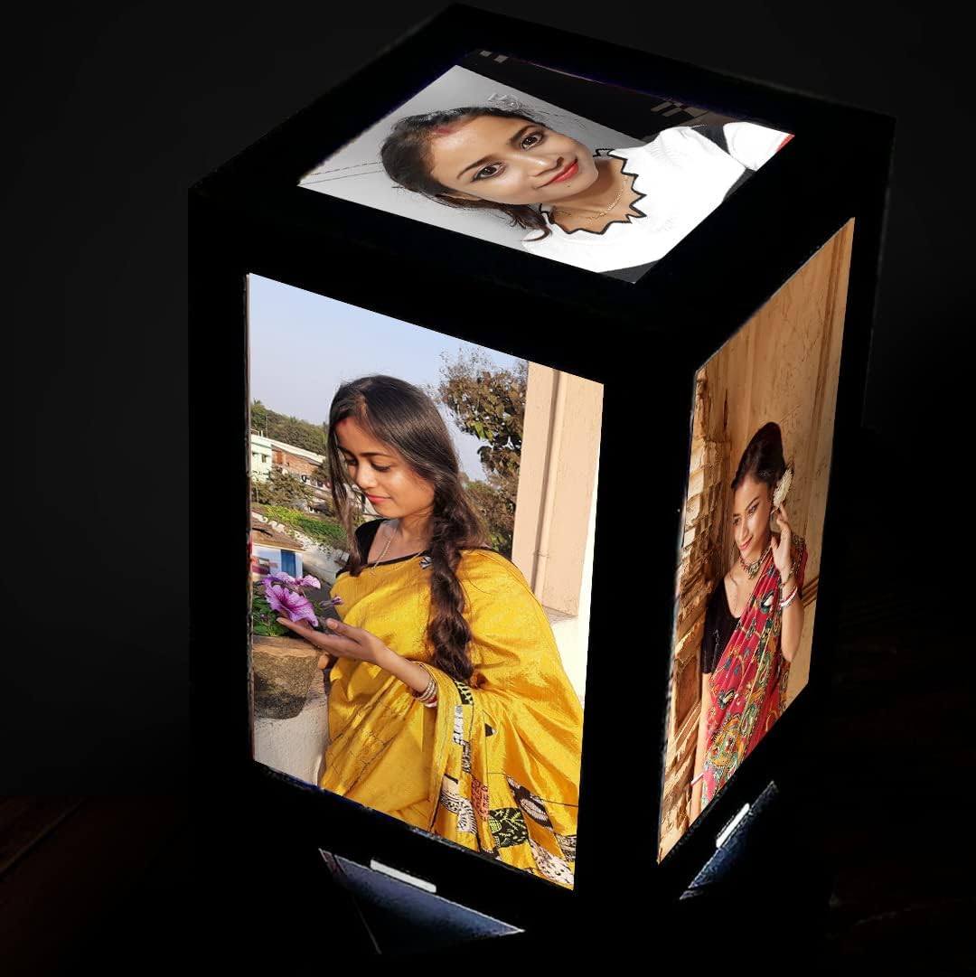 Personalized Rotating Photo Lamp - Custom LED Gift -2