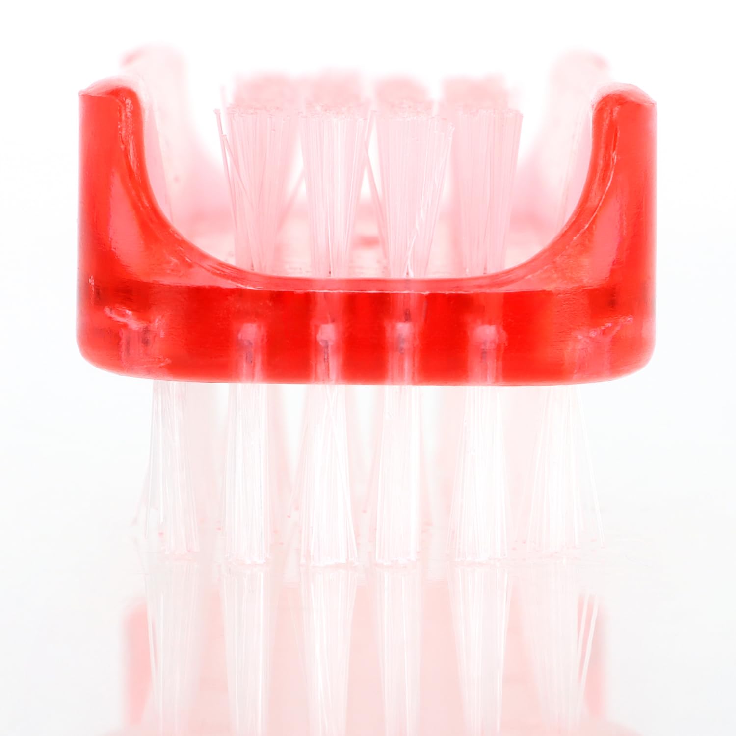 6X Spazzola per Il Lavaggio delle Mani - Spazzola per Unghie in plastica - Spazzola per Le Mani a Doppia Faccia - Spazzola per la Pulizia di Mani e Unghie (Rosso/Grigio/Blu - 6 Pezzi)
