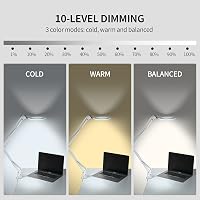 Beyamz nagyítólámpá 105mm 5-dioptriás valódi üveggel, 3 színmód, USB, fehér 3