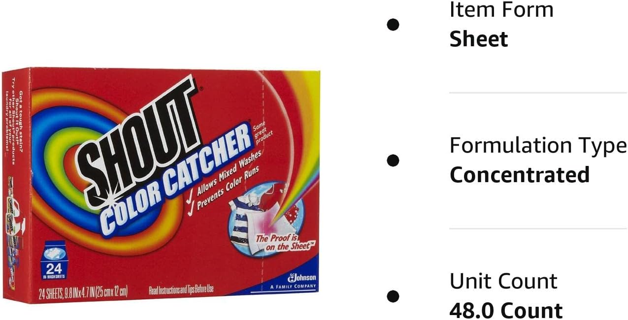 Shout Washer Sheets - 24 ct - 2 pk