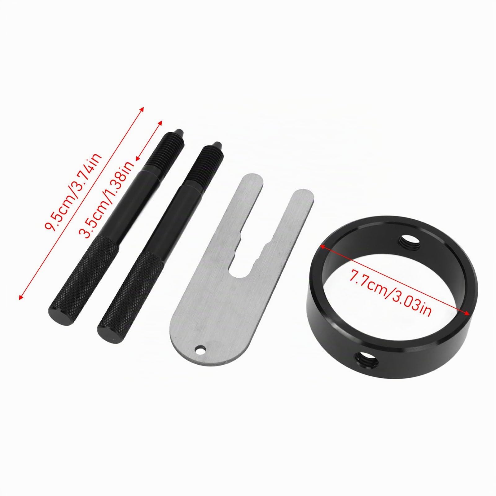 Kit D'outils Universel de Compresseur de Ressort de Fourche de Moto, Kit de Service de Ressort Hélicoïdal en Aluminium pour la Plupart des Fourches Sreetbike à L'envers