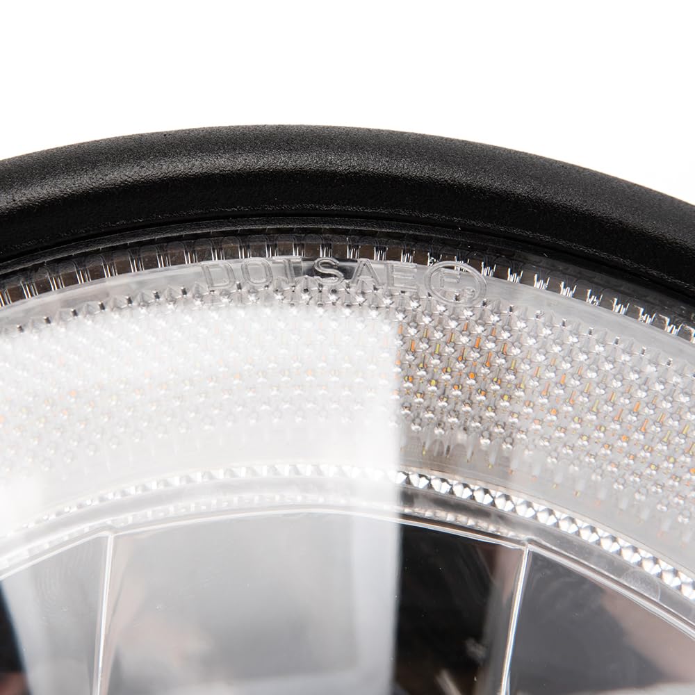 Motorrad scheinwerfer 7'' LED Runder Frontscheinwerfer Mit Halterung für Cafe Racer bobber Chopper V Rod CB900 CB400 CB750 CB1300 CB1100 Hornet 250 (Style B)