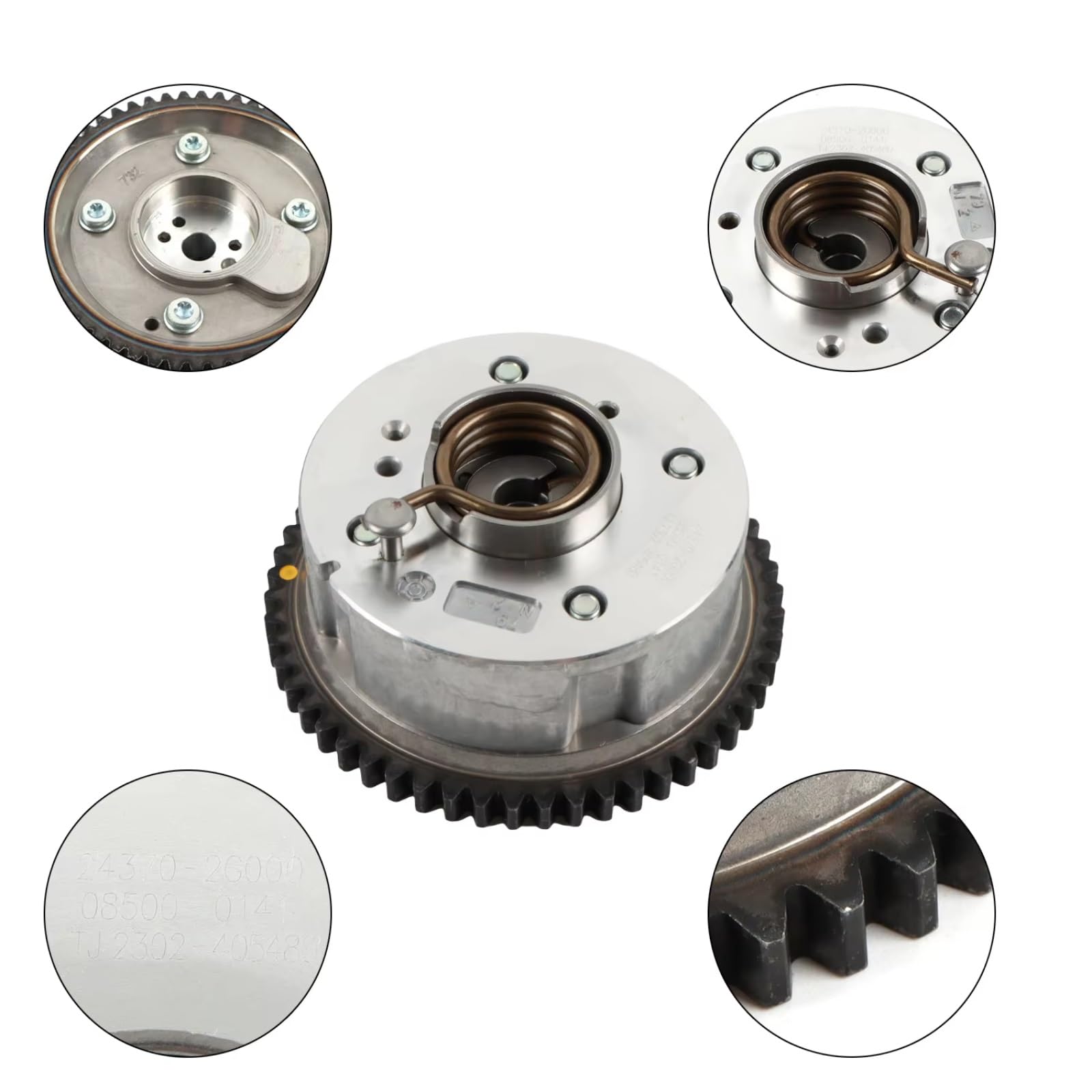 Compatible Con Hyundai Para Genesis Coupe 2010-2014 Para Santa Para Fe 2010-2012 Para Sonata 2008-2010 24350-25000 Engranaje Sincronización Árbol Levas autopartes