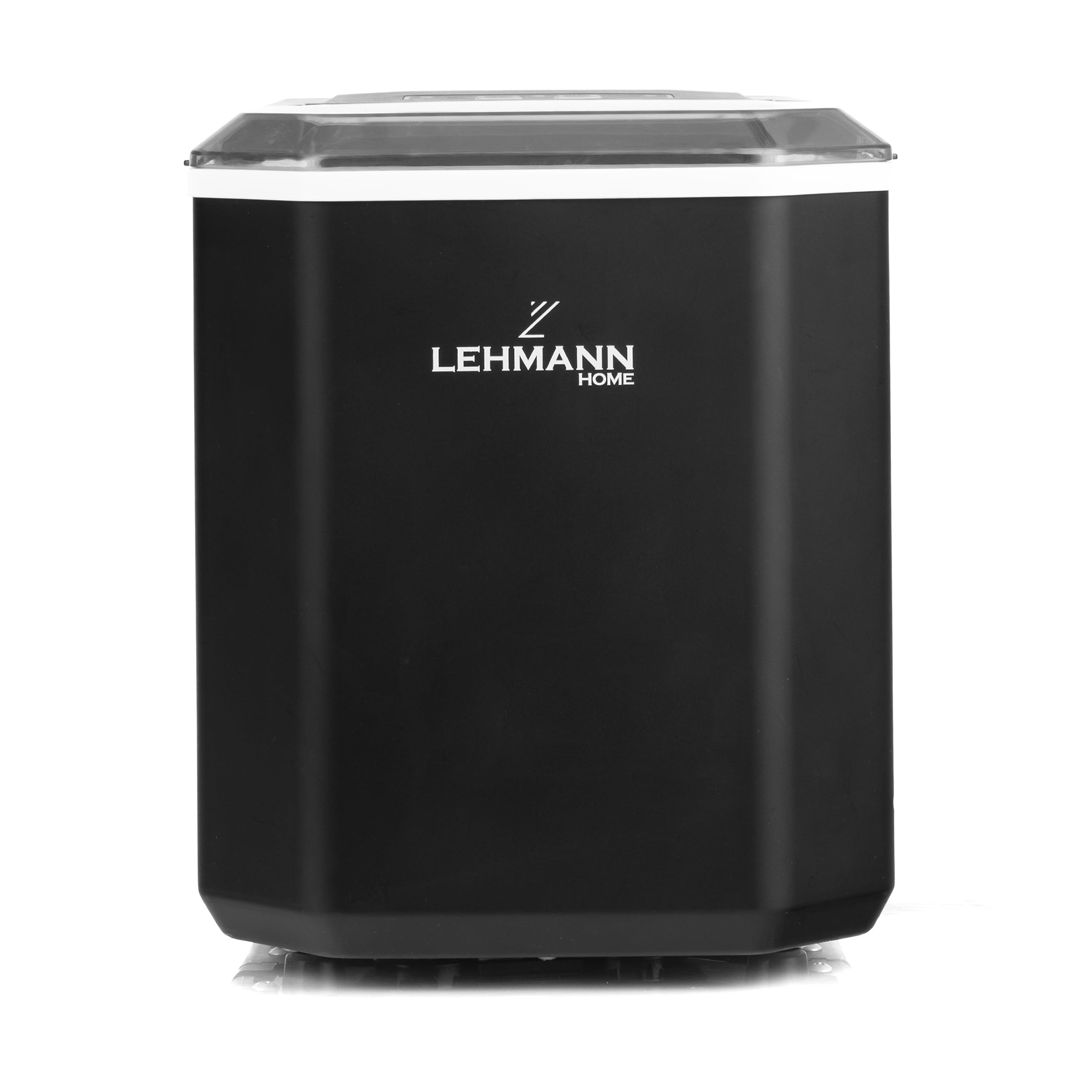 LEHMANN Eiswürfelmaschine, 9 Eiswürfel in 6–8 Minuten, 2 Größen, 12kg in 24 Stunden, Eiswürfelbereiter mit tragbarem Griff für Zuhause, Party, Büro und Camping