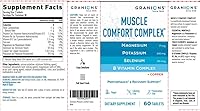 Vista 8 de Granions Complejo de píldoras relajantes musculares, magnesio, potasio, selenio, cobre, vitaminas B, relajante, suplemento diario de comodidad