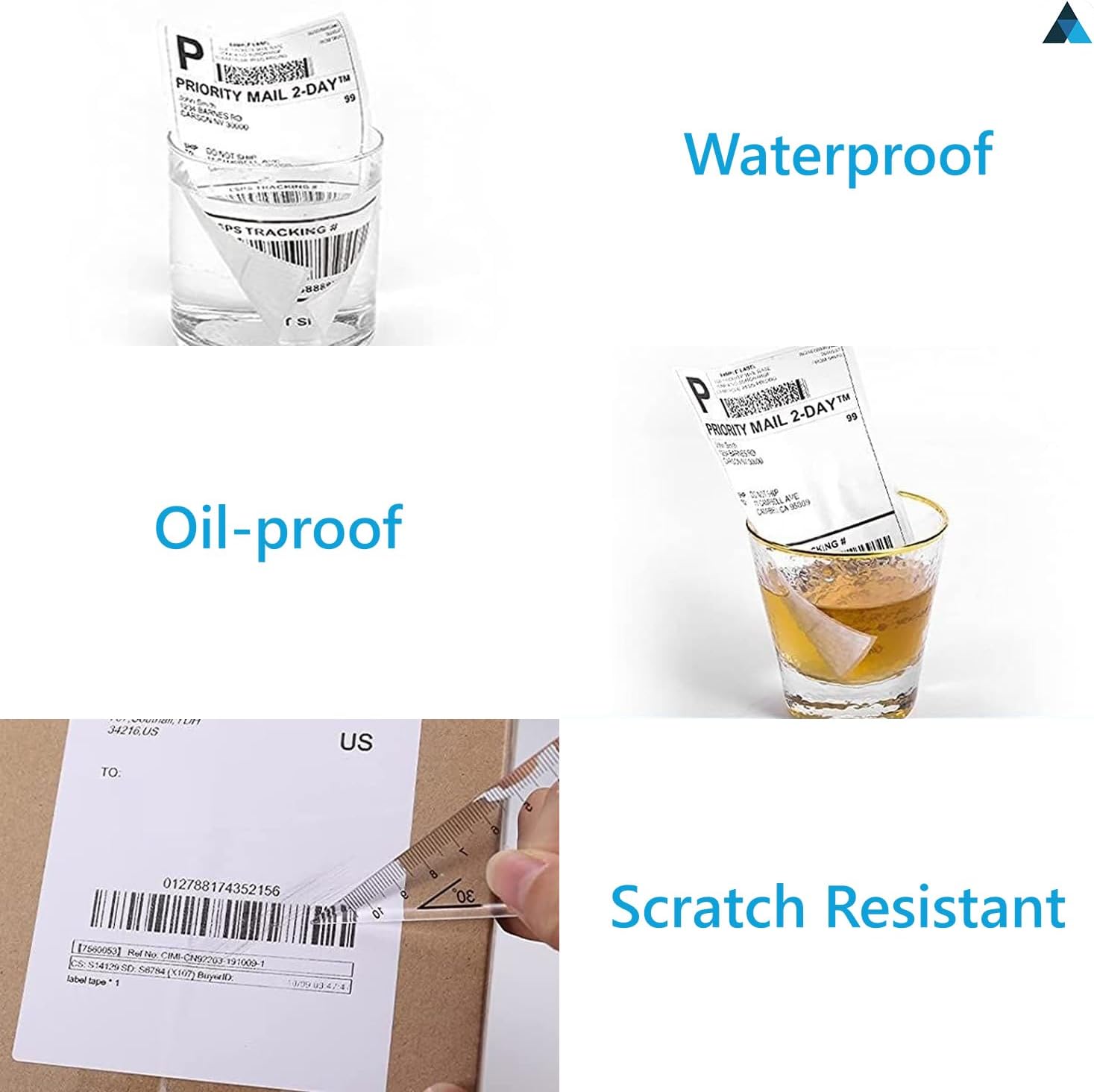Nationwide Paper 6x8 Thermal Shipping Labels (148mm x 210mm), 1000 Labels/Roll - 1 Roll, Premium Self-Adhesive White Labels for Thermal Printers, Amazon FBA, Ebay, Shopify