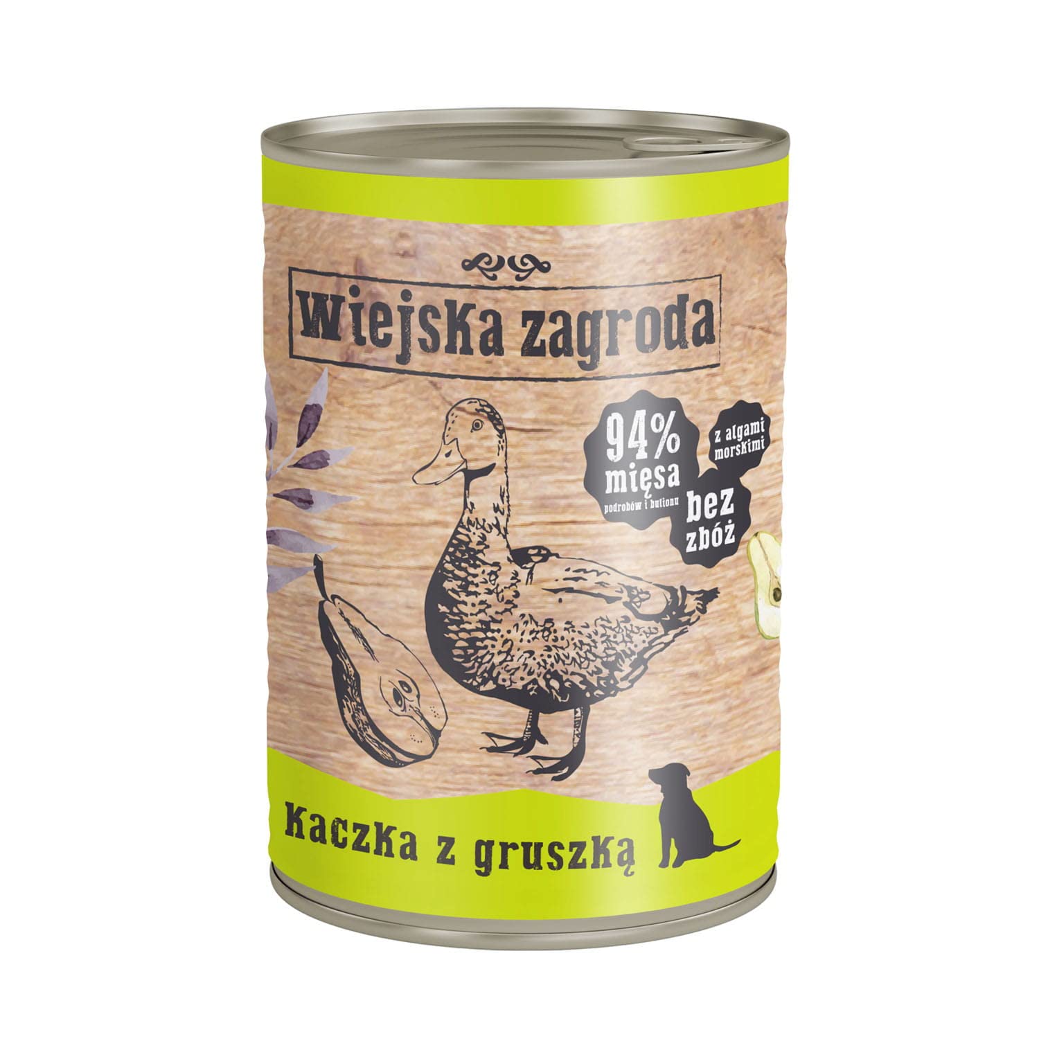 WIEJSKA ZAGRODA Cibo per anatra bagnato con grappa, 400 g