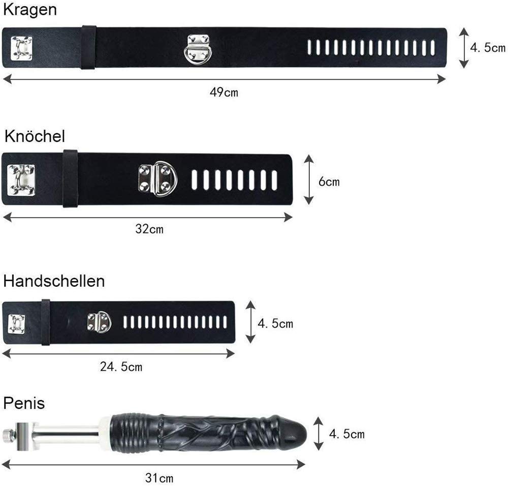 Pilori Machine BDSM Godemichet avec menottes