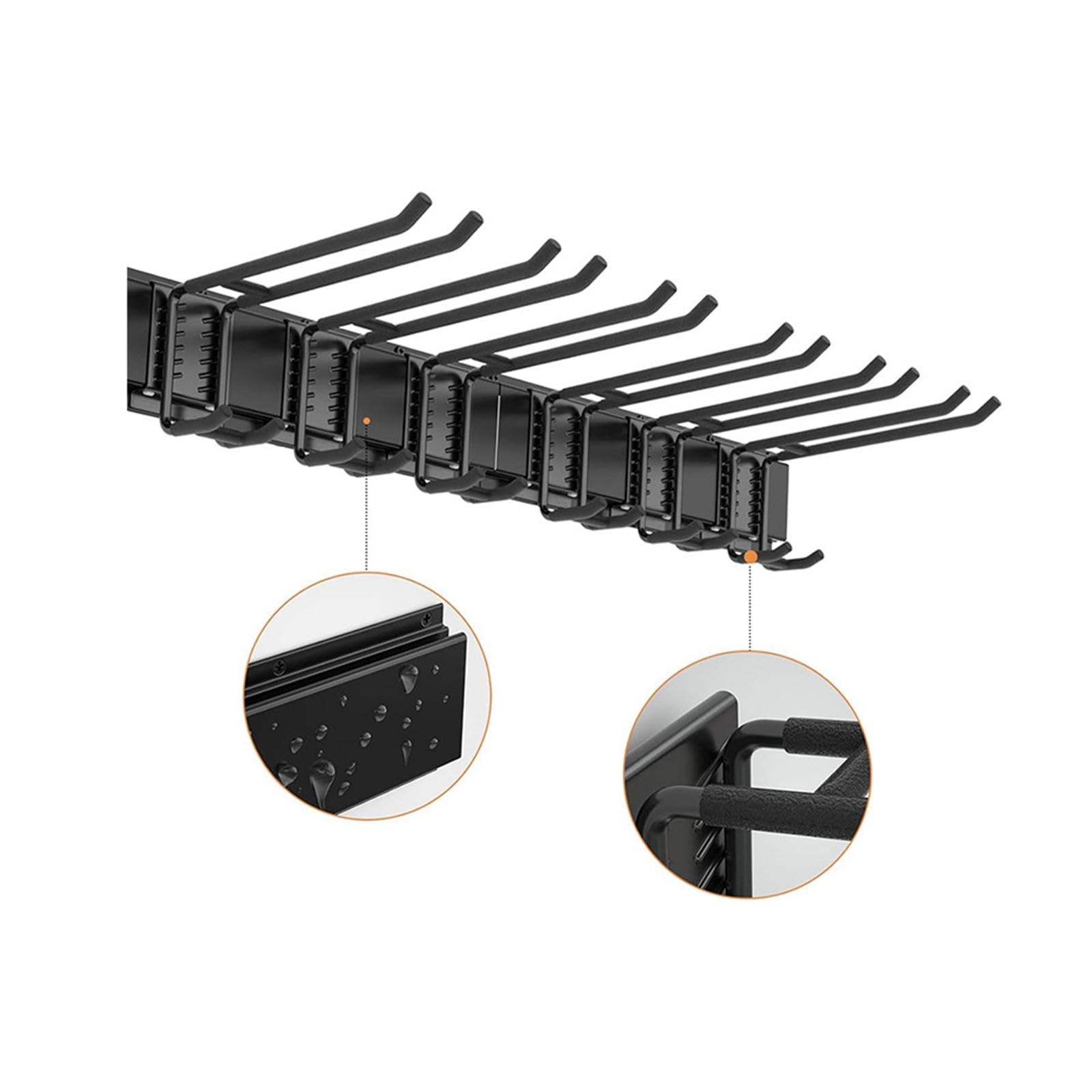 Soporte de Pared para Herramientas de Garaje con Capacidad para 159 Kg (350 Lbs) para Herramientas de Jardín Y Tablas de Snowboard.