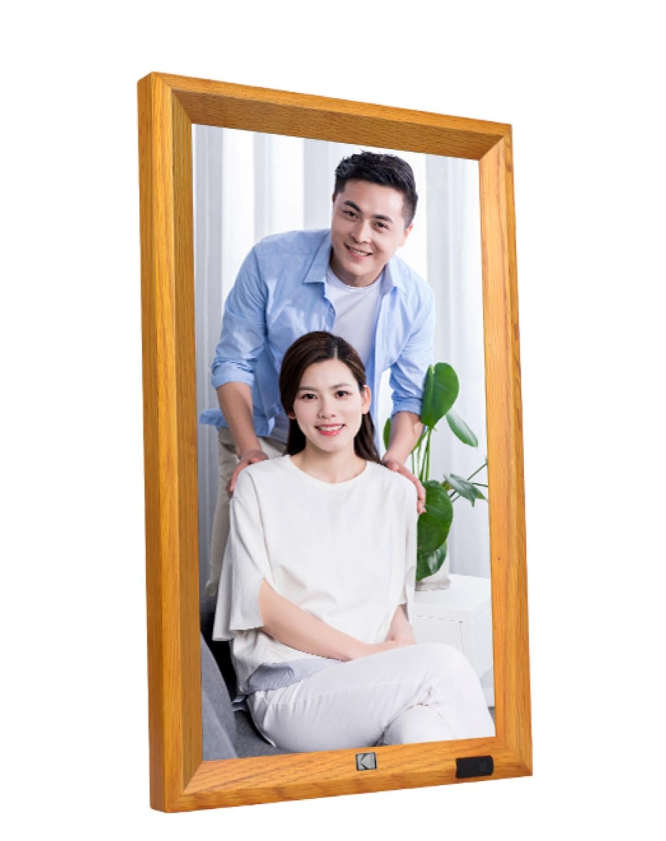 KODAK Digital Photo Frame, 23 inch, Remote Control, WiFi enabled, Resolution 1920 * 1080 16:9, Built in 32GB memory, Burlywood Frame, photo, music, video, weather, calendar, clock