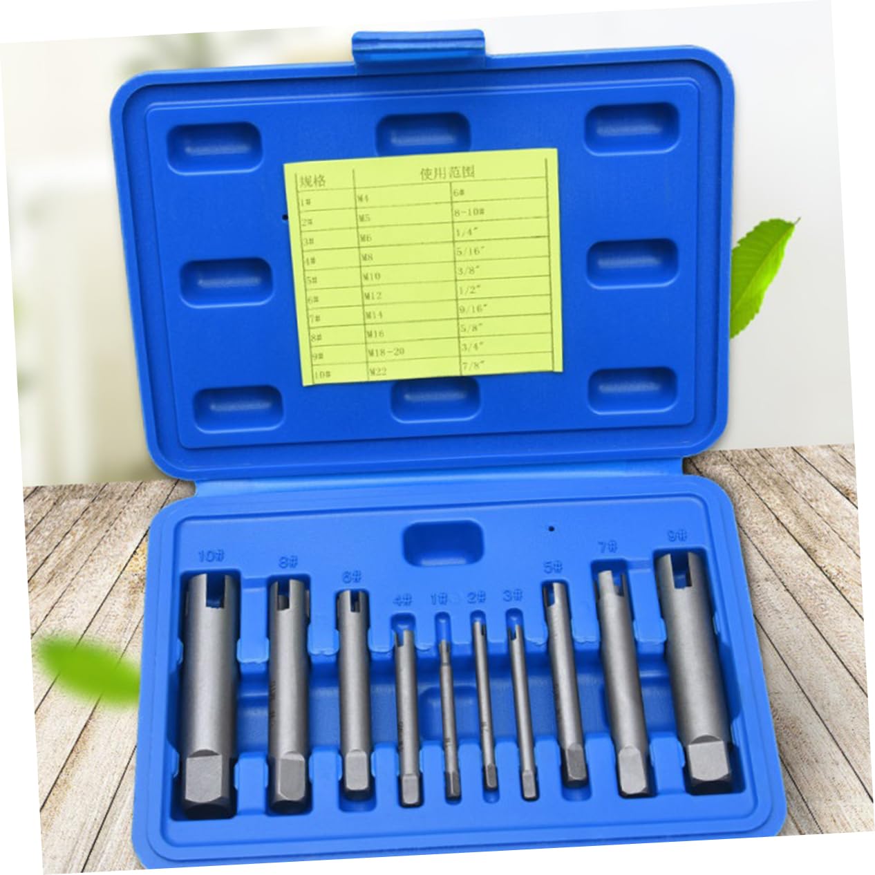 10 Pezzi Kit Estrattori Viti Lega Robusti Testa Rotta Maschi Domestico Industriale Riparazione Manutenzione Pulizia Antiruggine Usura