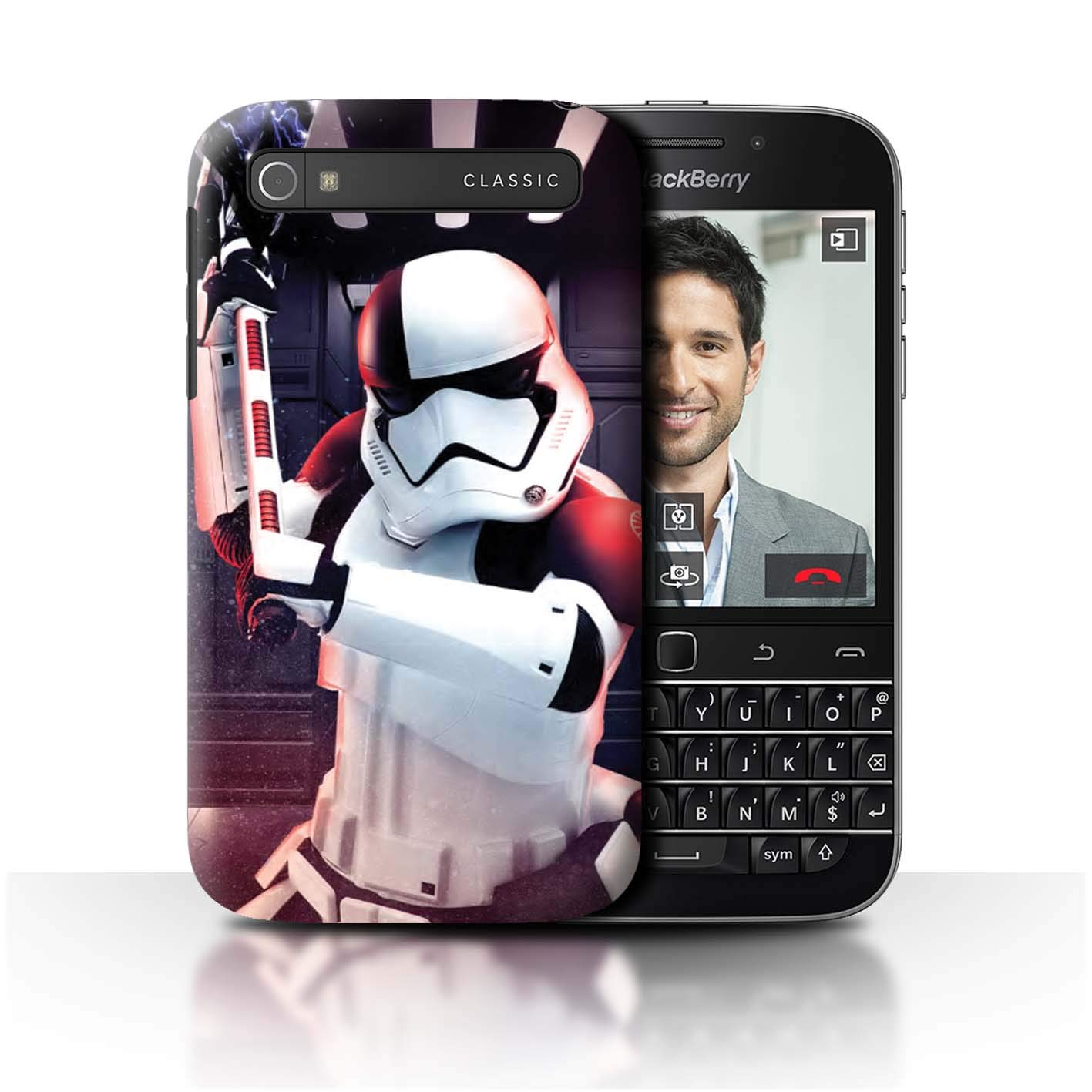 Phone Case for Blackberry Classic/Q20 Star Wars First Order Villains First Order Executioner Design Transparent Clear Ultra Slim Thin Hard Back Cover